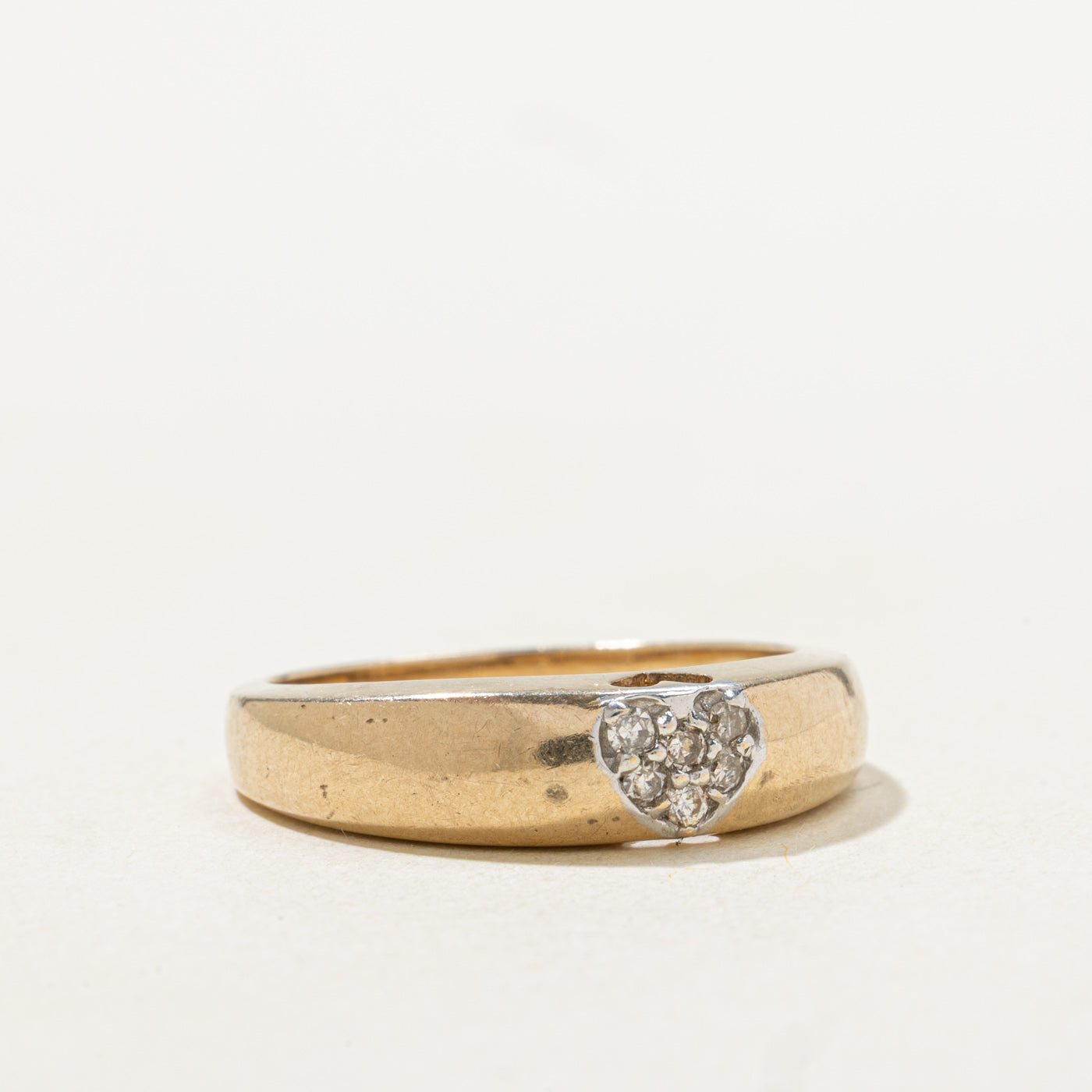 Diamond Cluster Heart Band | SZ 7.0 |