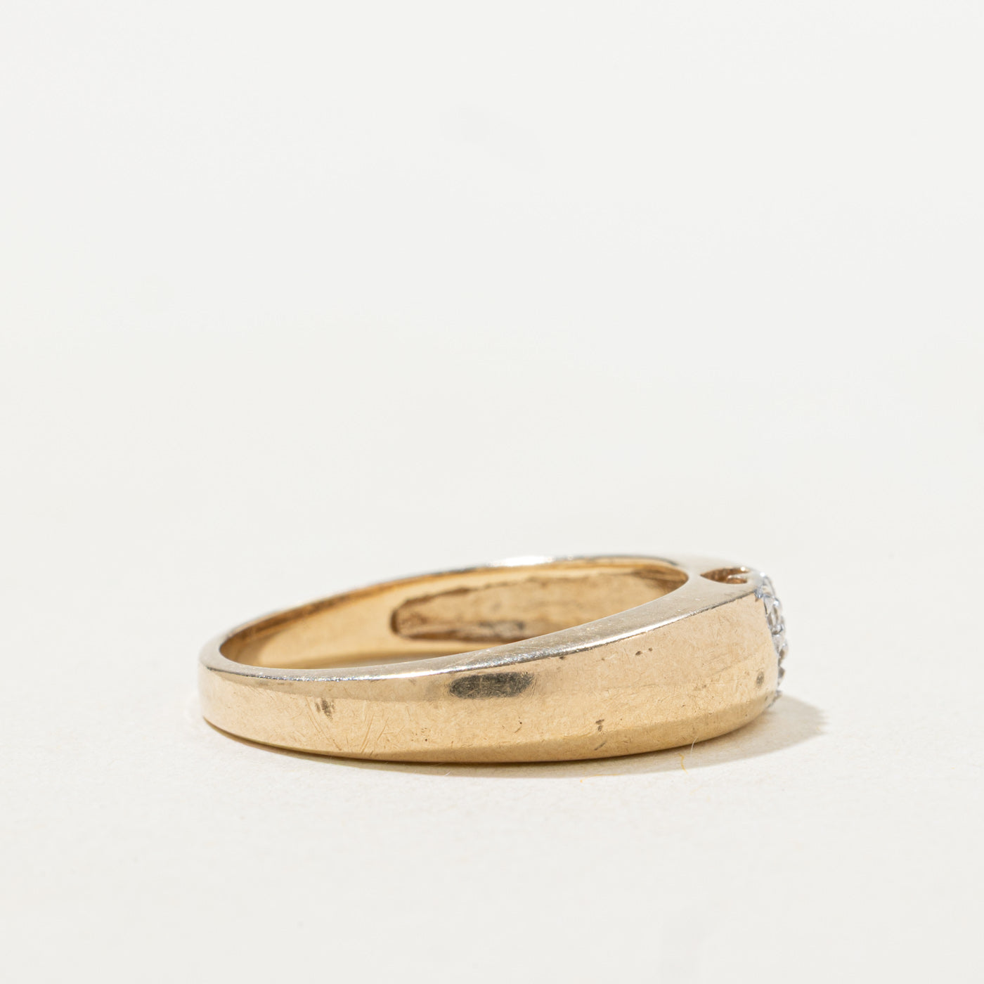 Diamond Cluster Heart Band | SZ 7.0 |