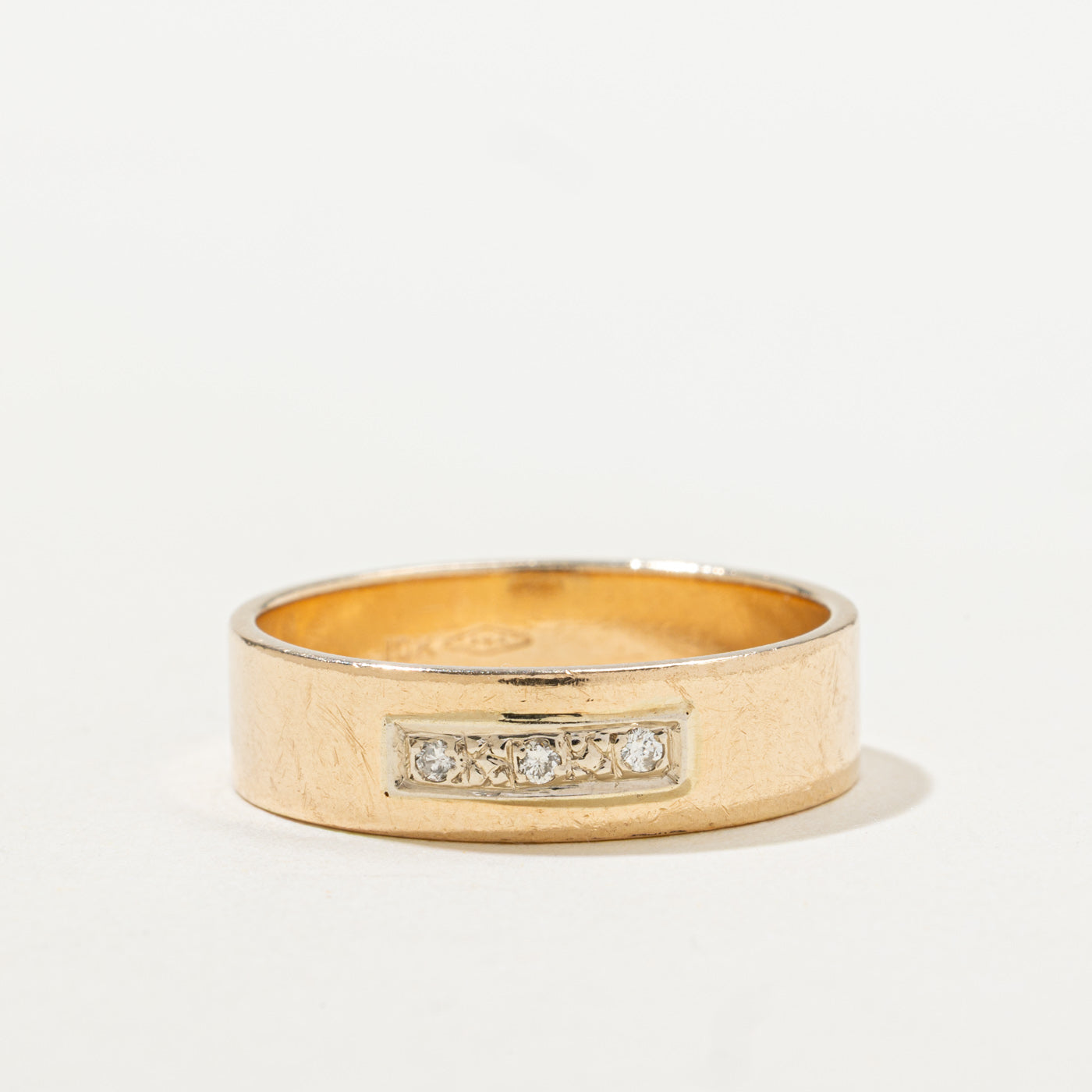 Three Stone Diamond Band | SZ 10.0 |