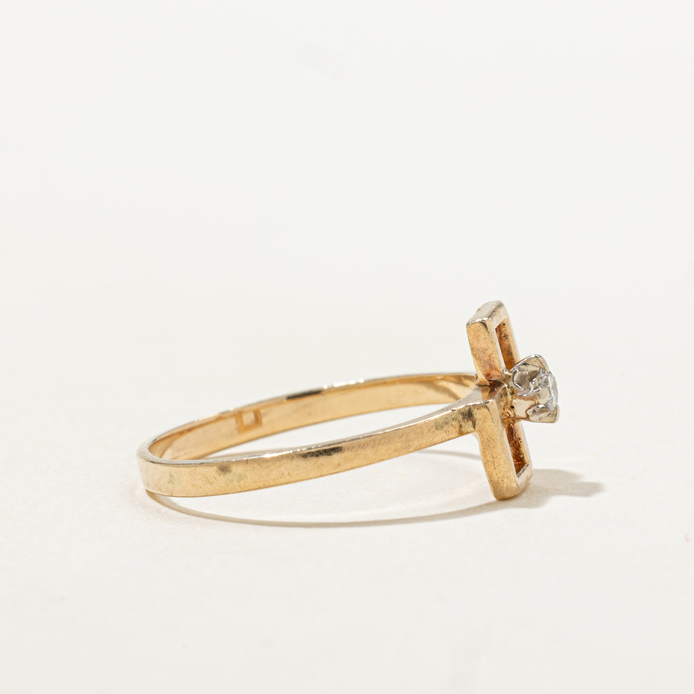 Solitaire Diamond Geometric Ring | SZ 7.0 |