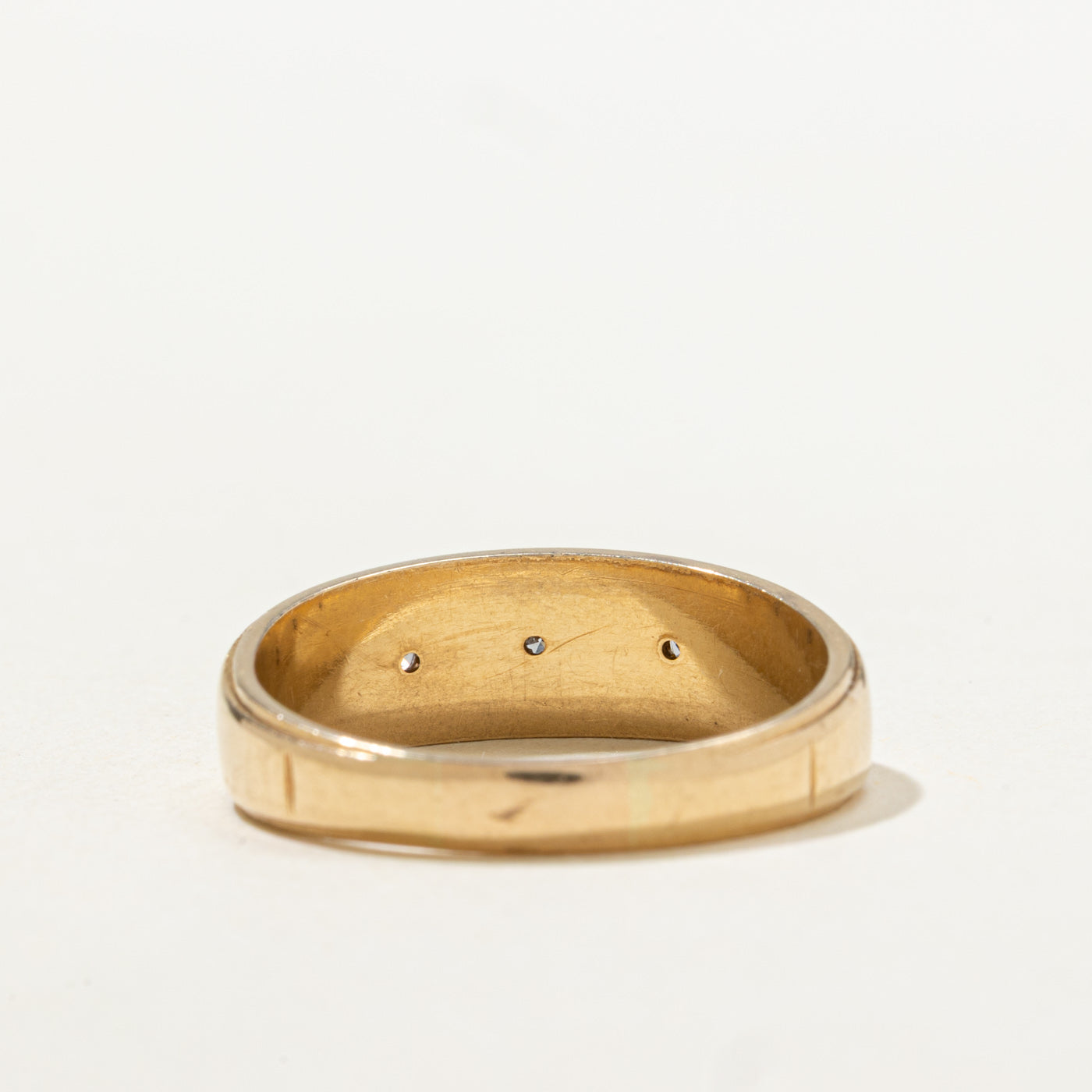 Three Stone Star Set Diamond Band | SZ 8.5 |