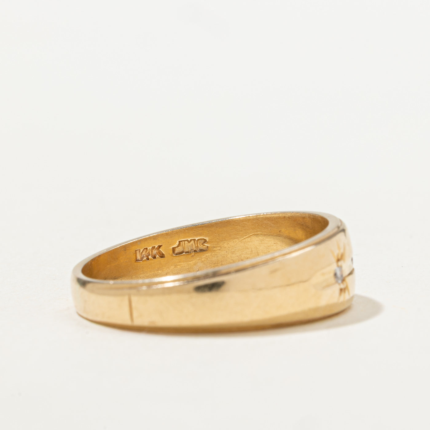 Three Stone Star Set Diamond Band | SZ 8.5 |