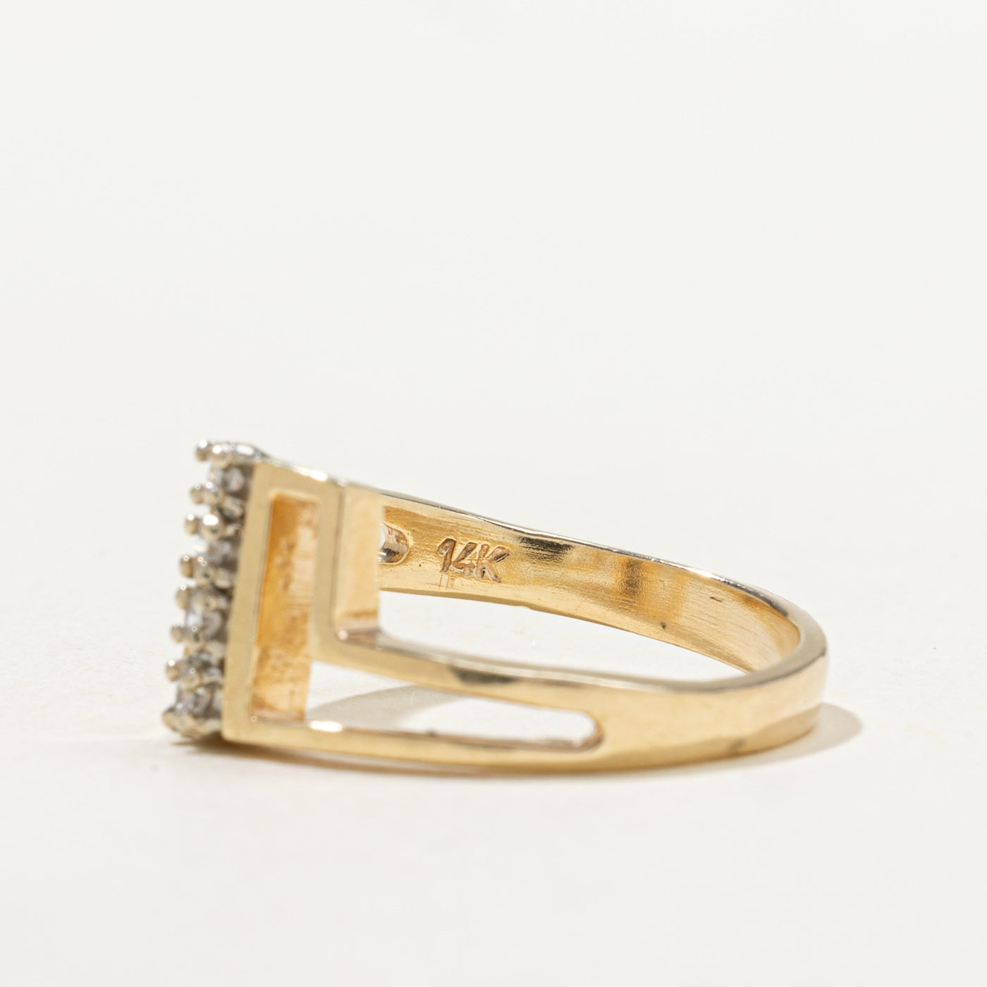 Diamond Column Geometric Ring | SZ 5.5 |