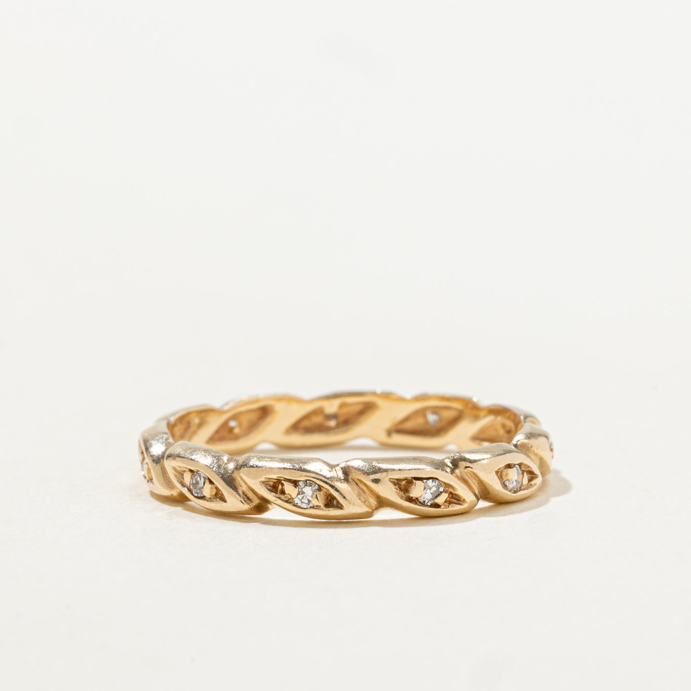 Eternity Diamond Marquise Pattern Band | SZ 7.75 |