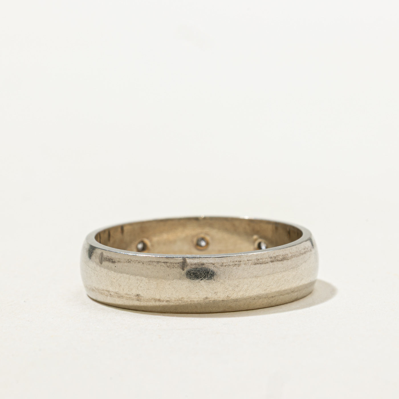 Three Stone Star Set Diamond Band | SZ 8.0 |