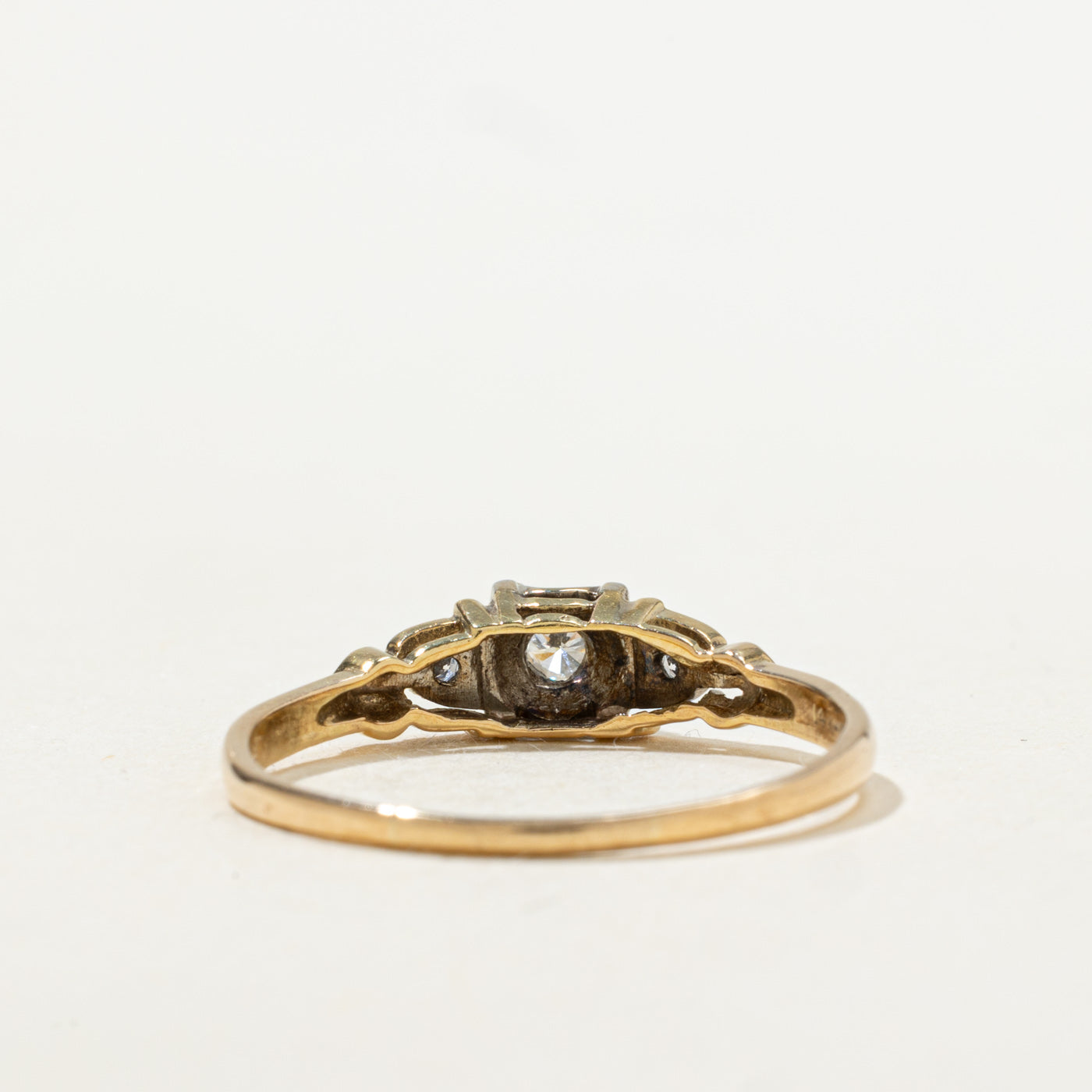 'Bluebird' Diamond Textured Ring | SZ 10.0 |
