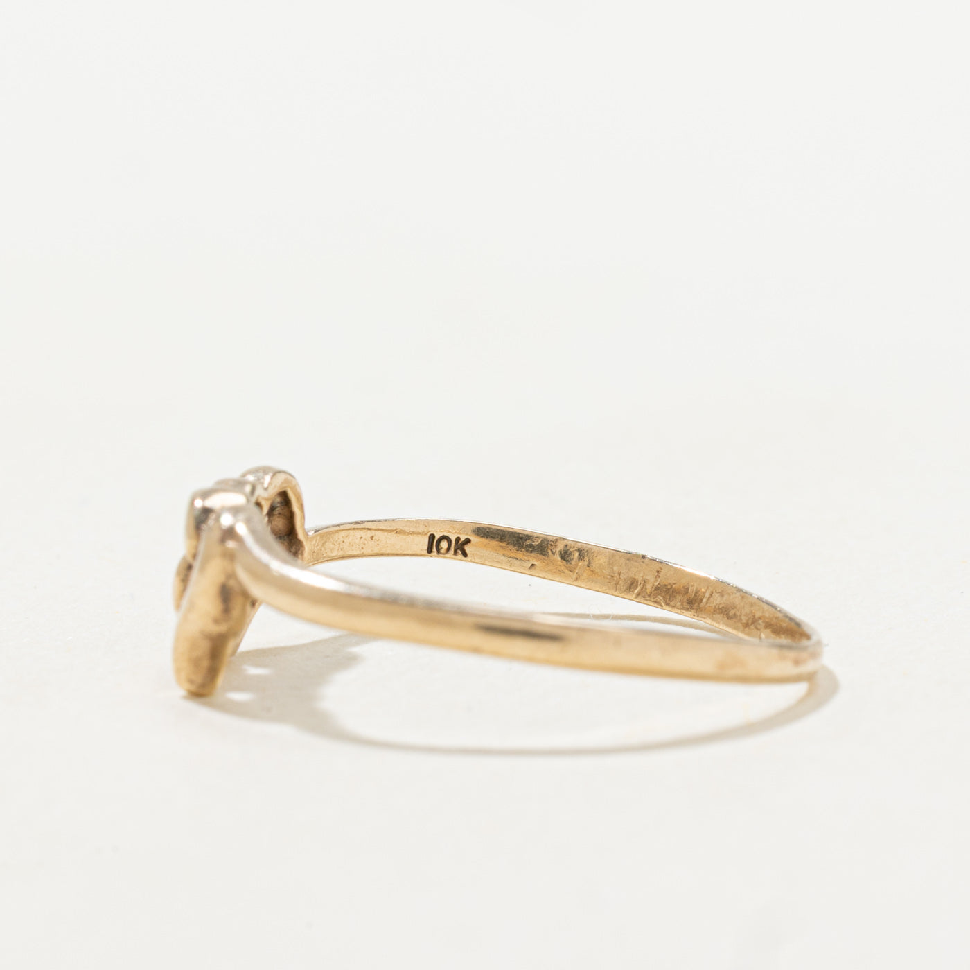 Diamond Double Heart Ring | SZ 7.75 |