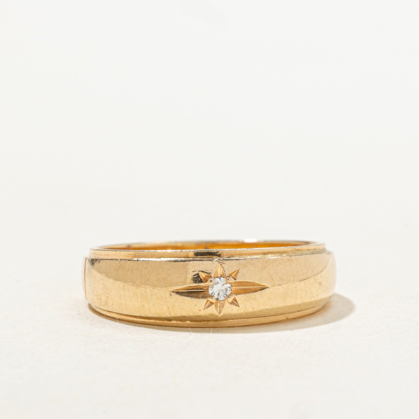 Candian Star Set Diamond Band | SZ 7.25 |