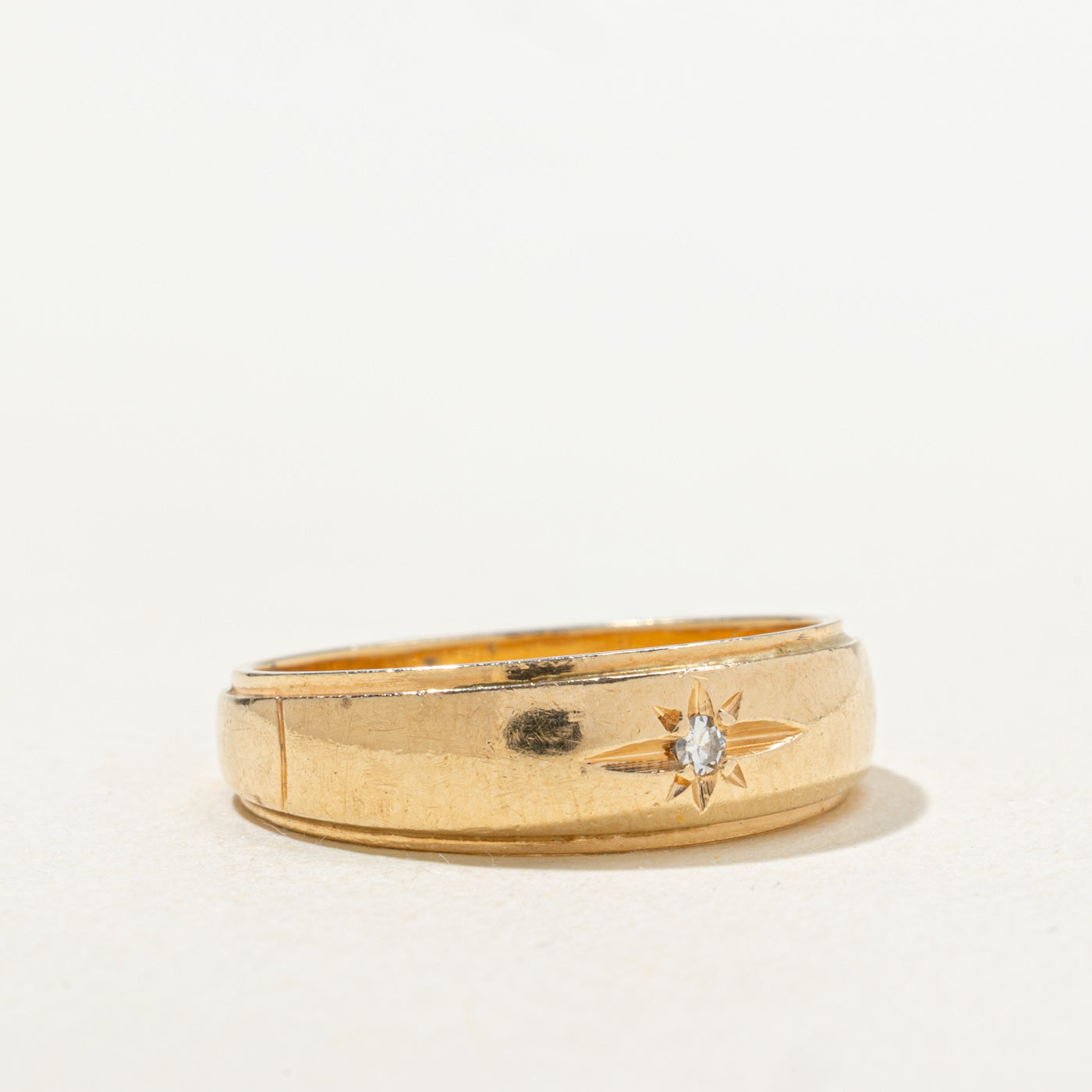 Candian Star Set Diamond Band | SZ 7.25 |