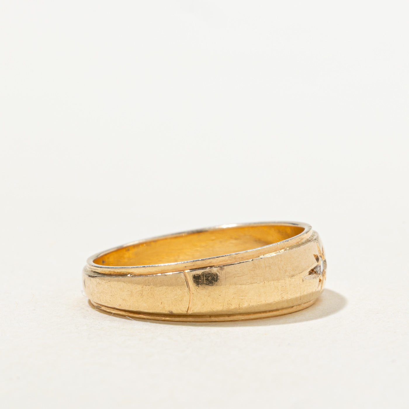 Candian Star Set Diamond Band | SZ 7.25 |