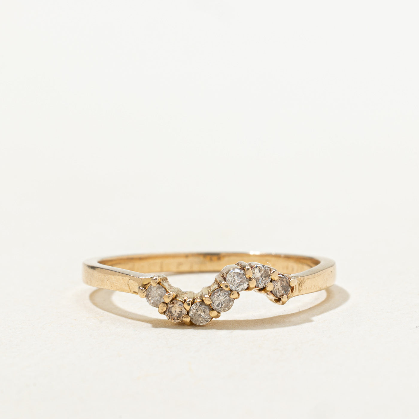 Diamond Wave Contour Ring | SZ 6.75 |