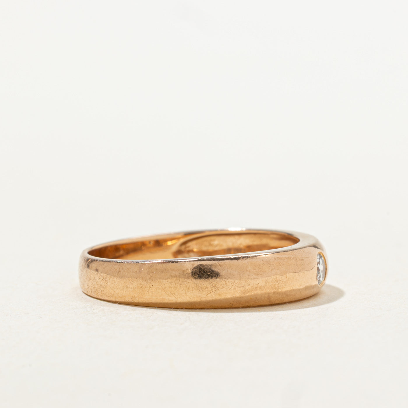 Flush Set Diamond Band | SZ 8.25 |