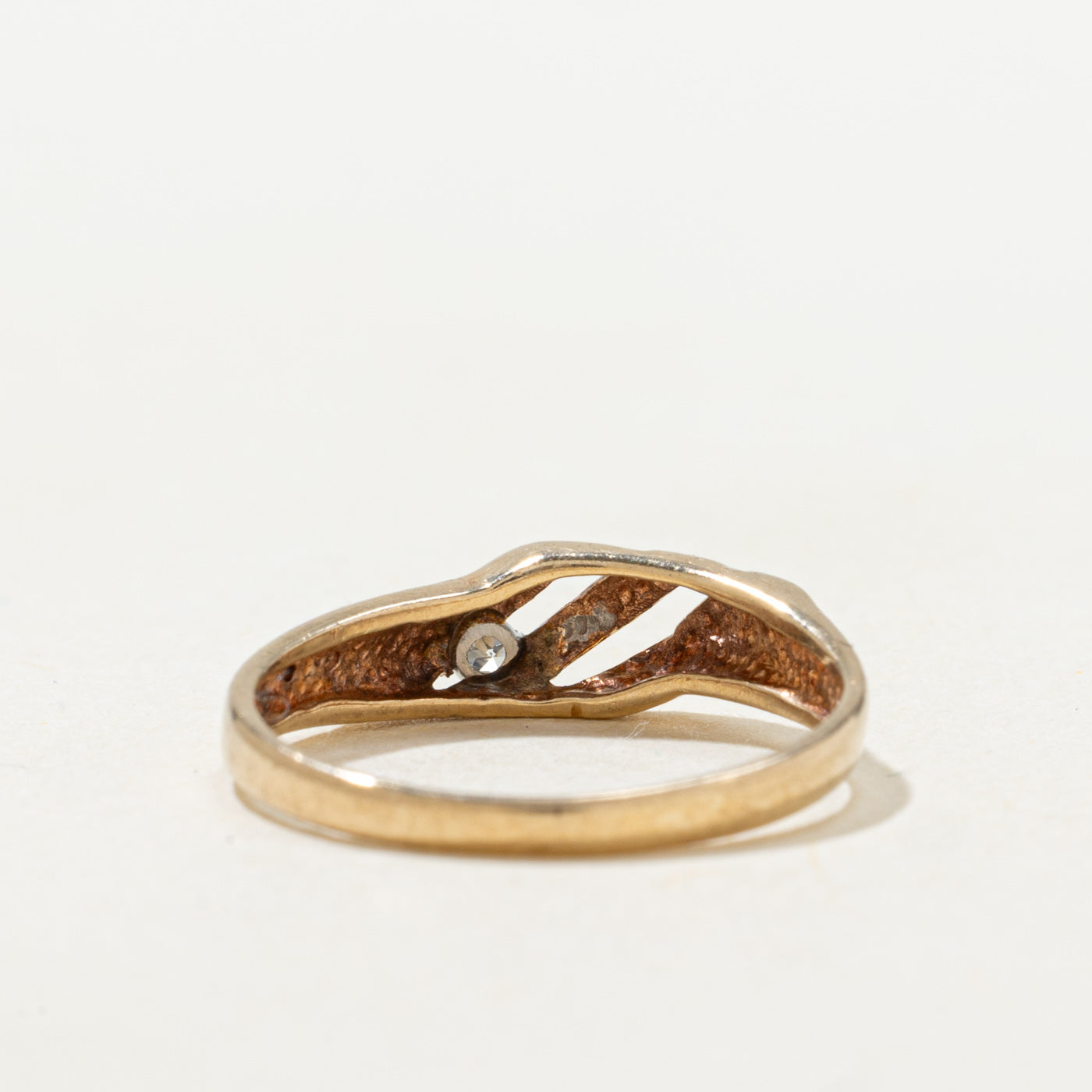 Diamond Wavy Openwork Band | SZ 4.25 |