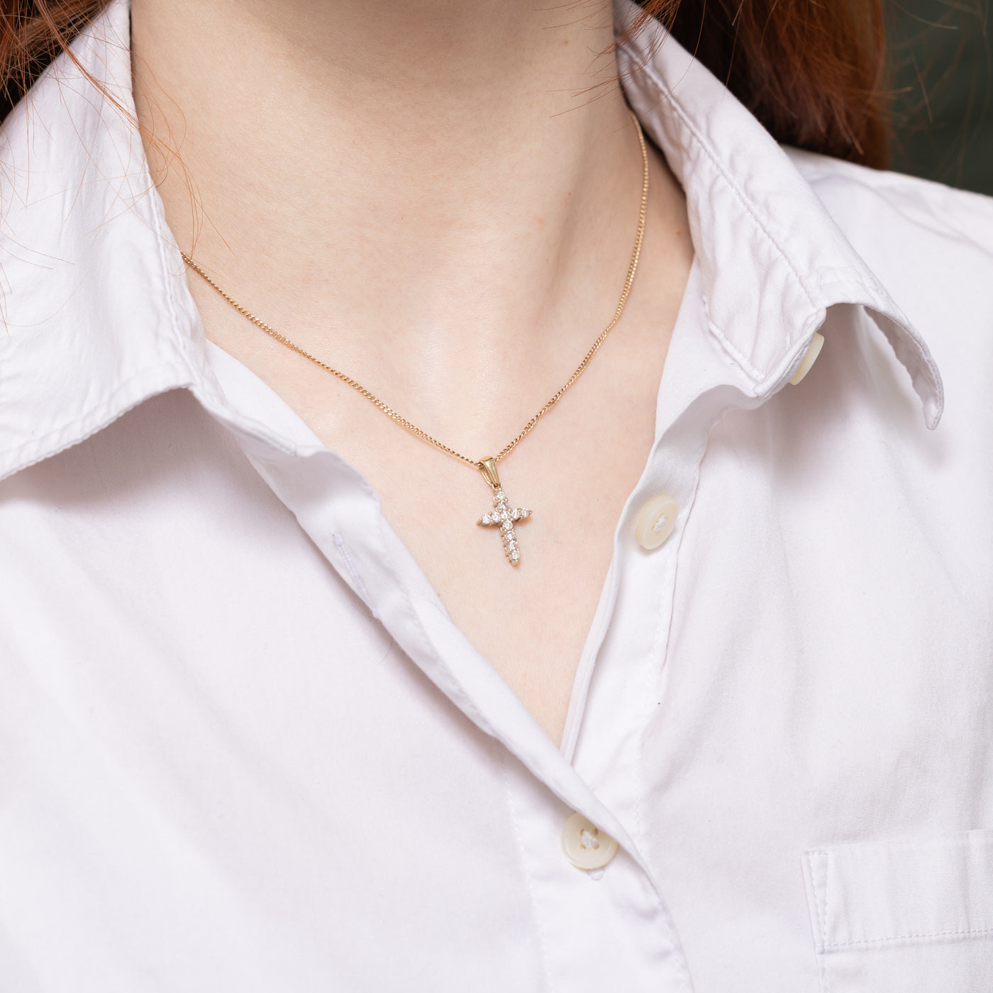 Diamond Cross Pendant