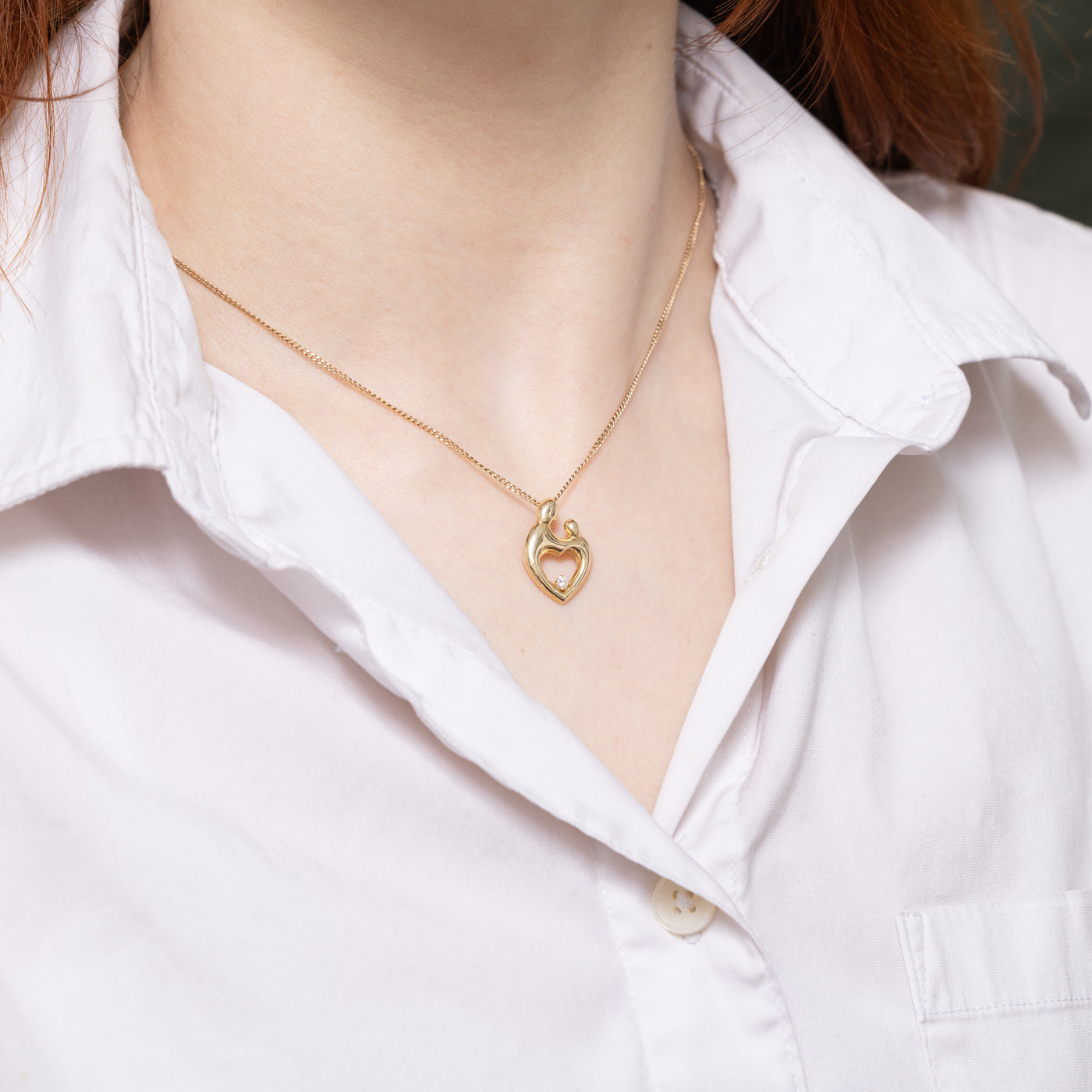 'Janel Russell' Diamond Mother & Child Pendant