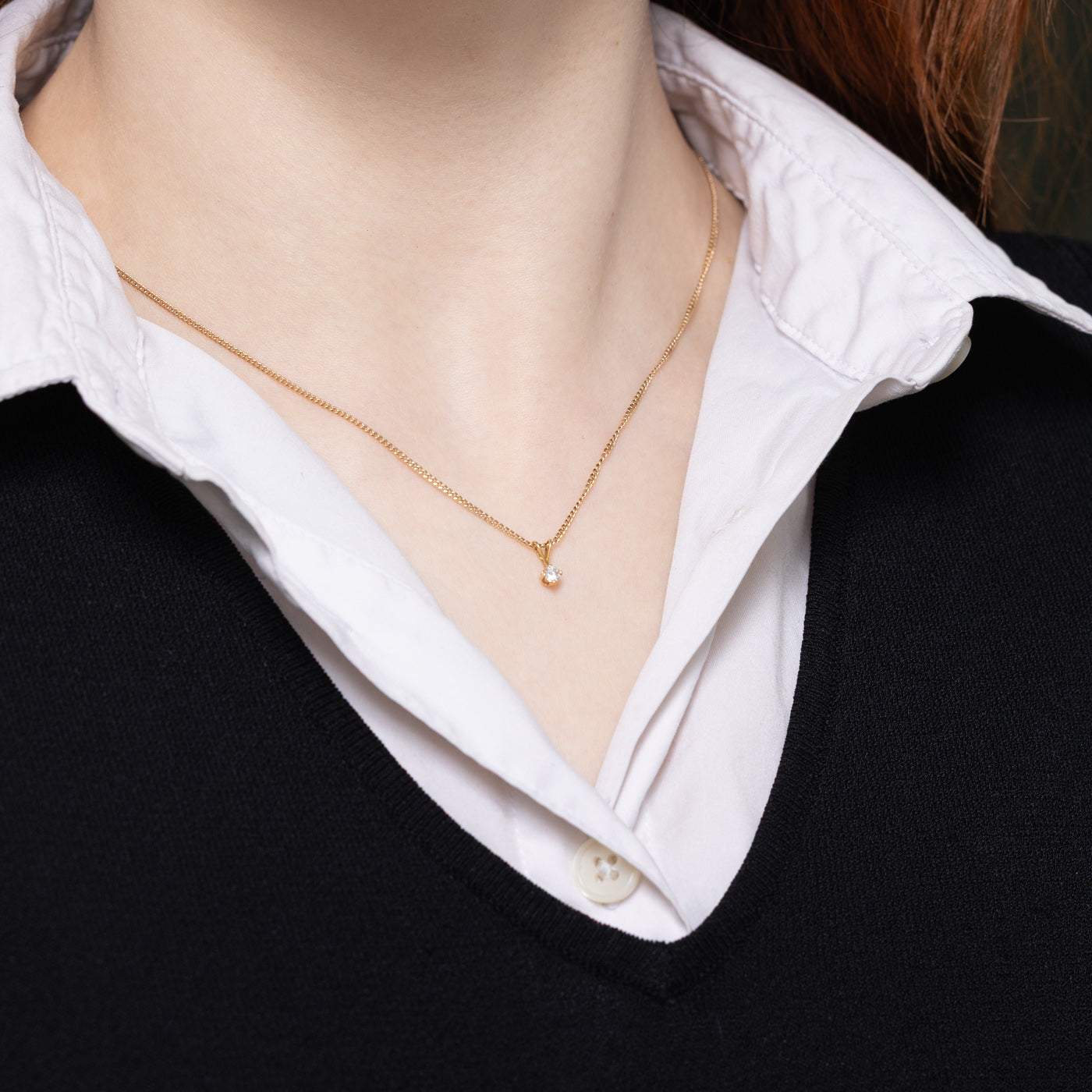 Solitaire Diamond Pendant