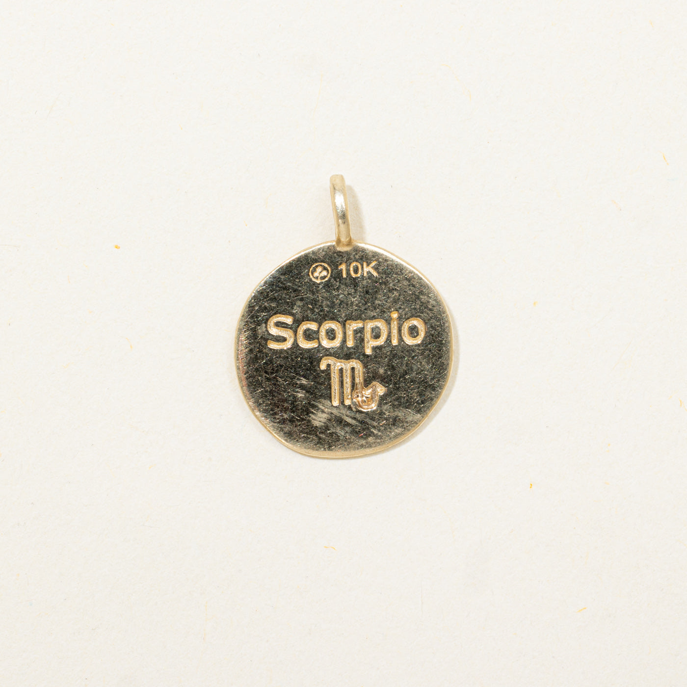 Star Set Diamond Scorpio Zodiac Pendant