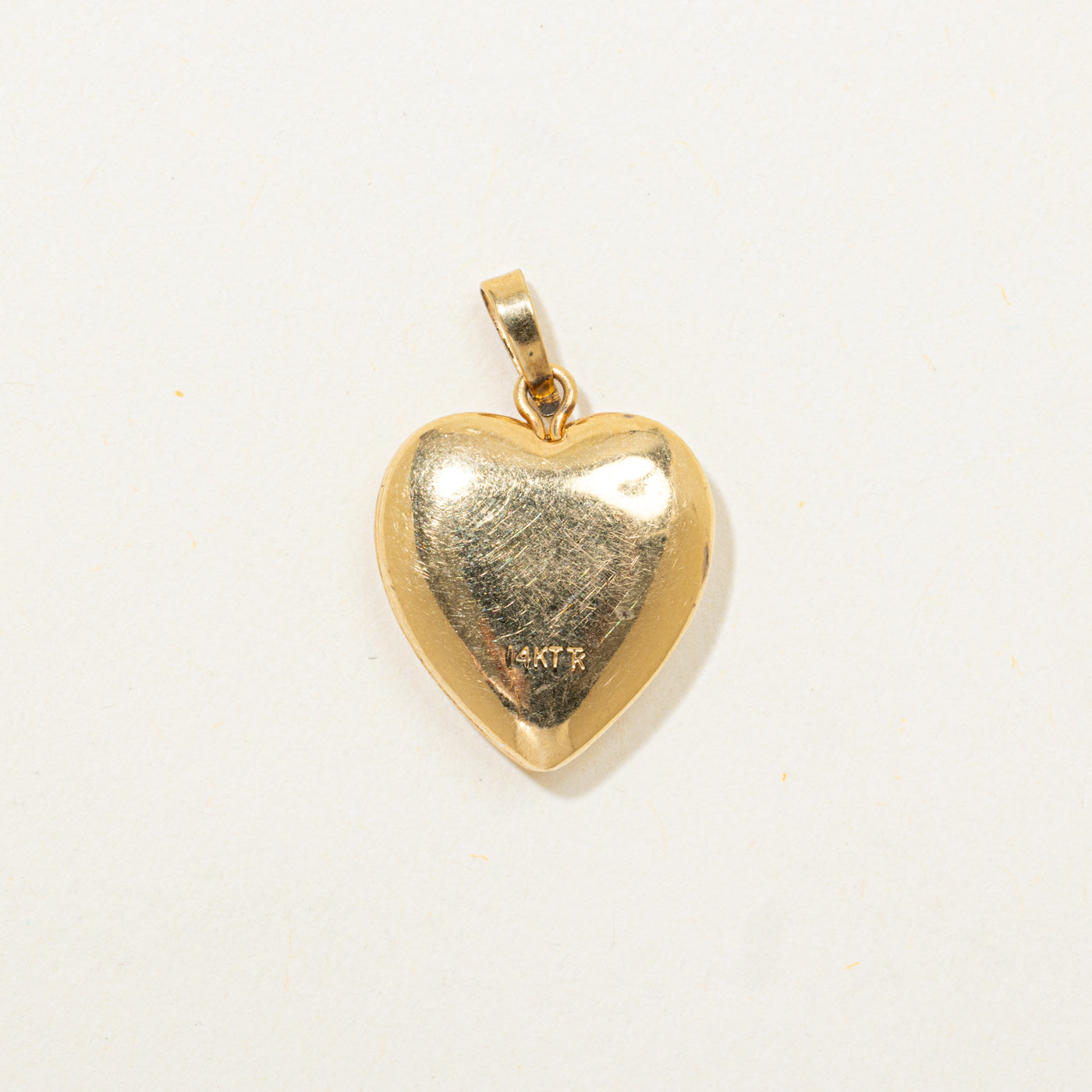 Star Set Diamond Heart Locket Pendant