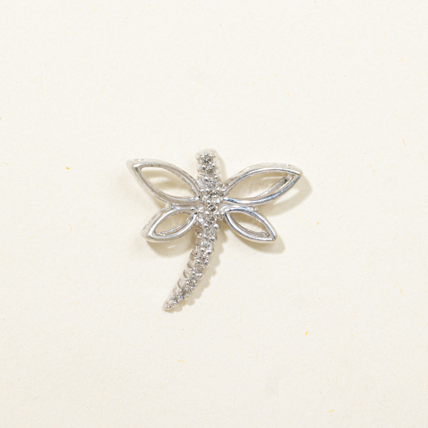 Diamond Dragonfly Pendant