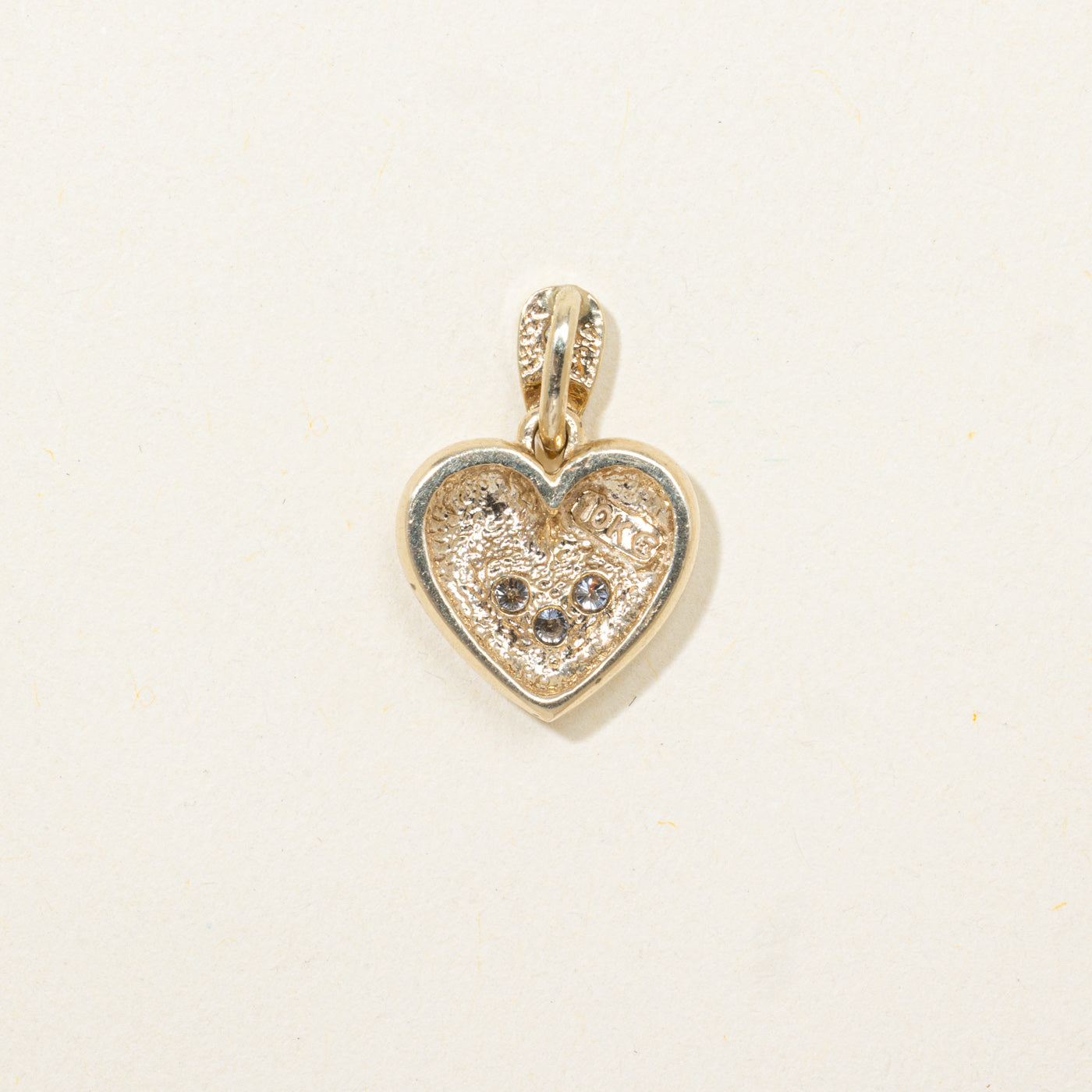 Diamond Puffed Heart Pendant