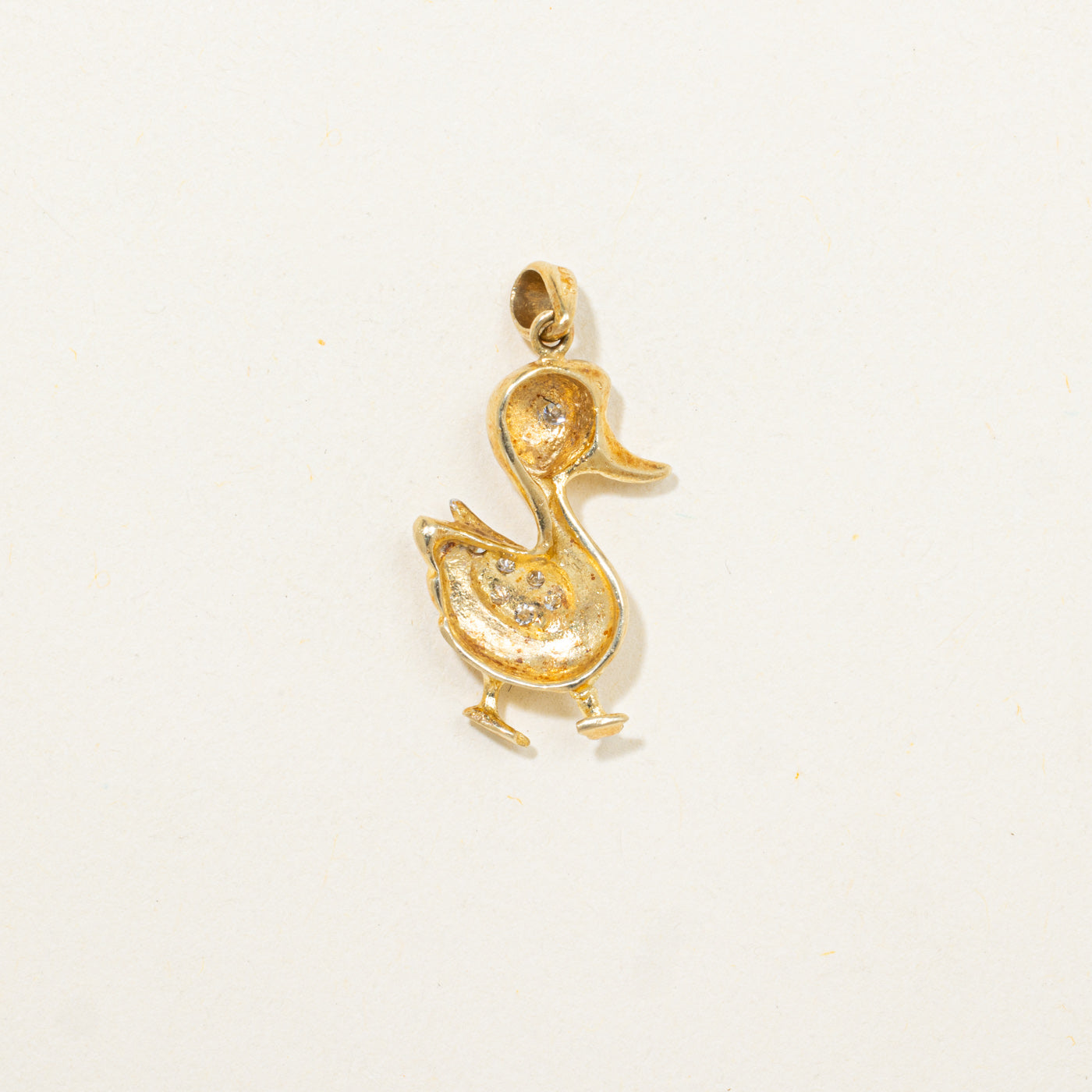Diamond Duckling Pendant