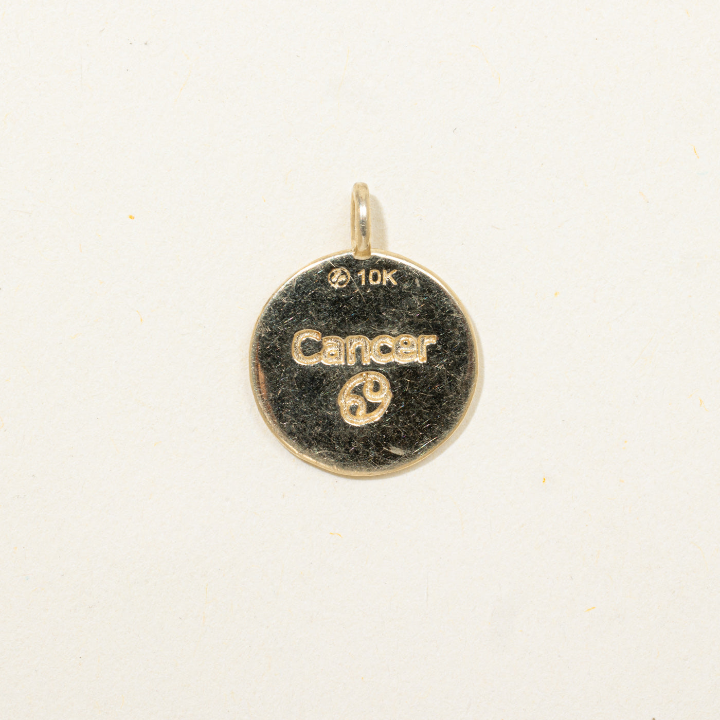 Star Set Diamond Cancer Zodiac Pendant