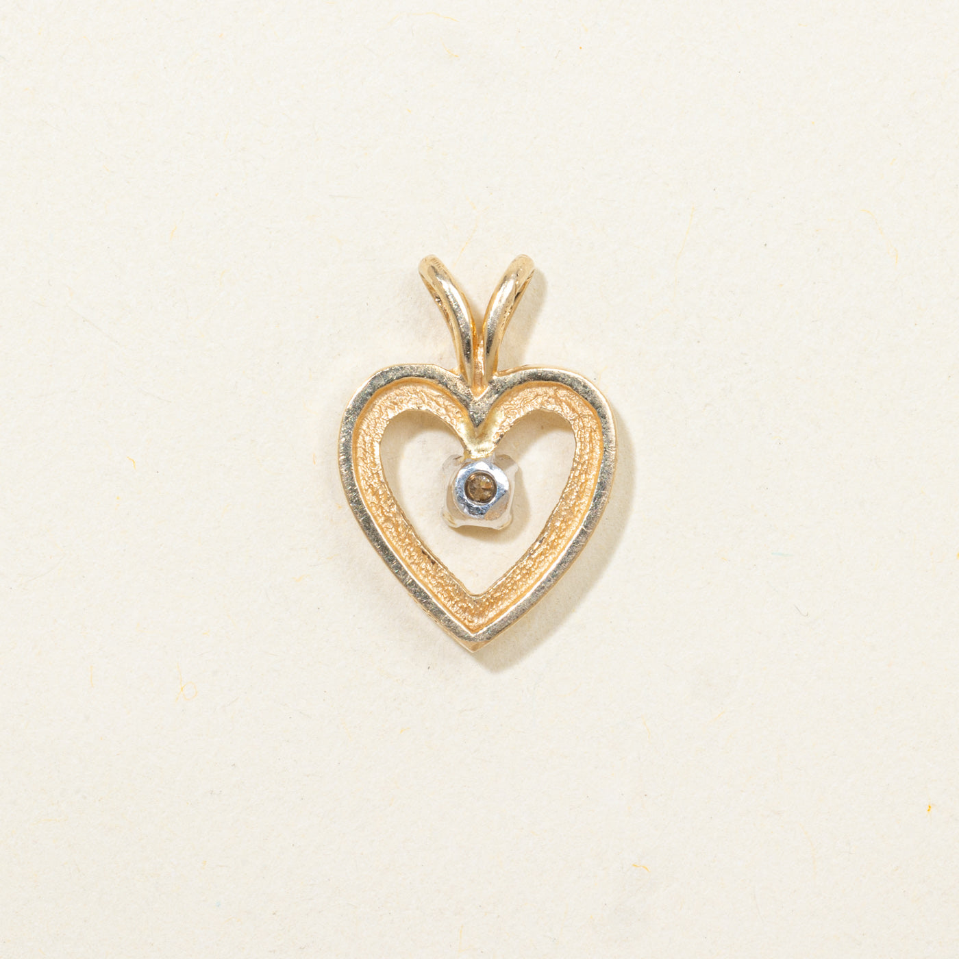 Pendentif cœur en diamant