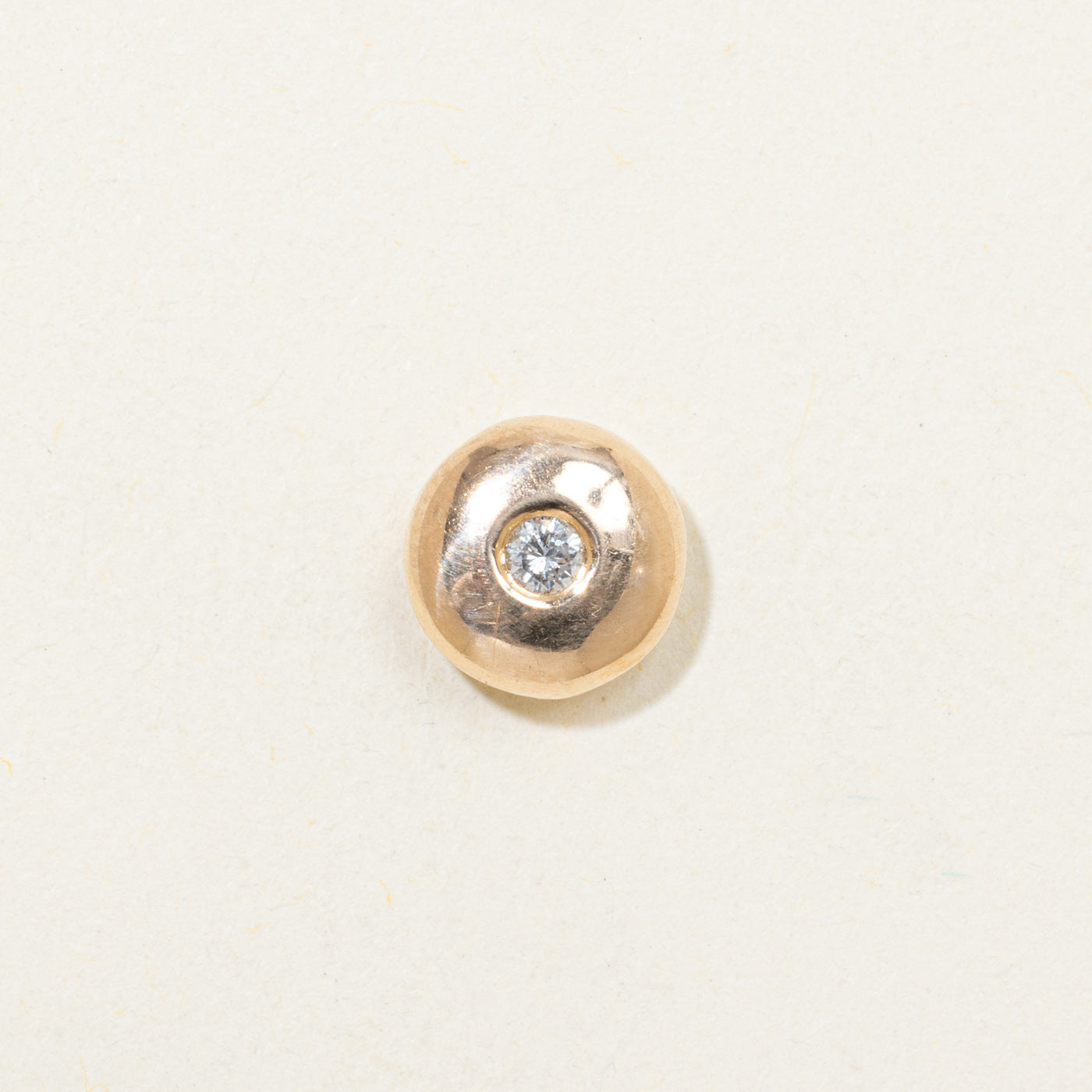 Bezel Set Diamond Circle Pendant