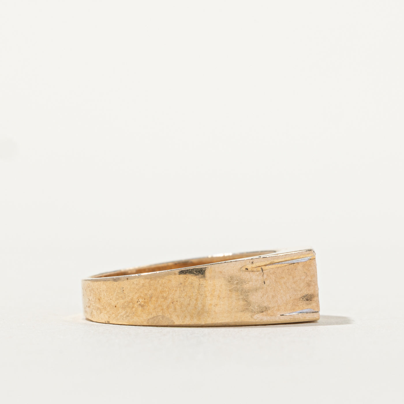 10k Diamond "P" Initial Ring | SZ 6