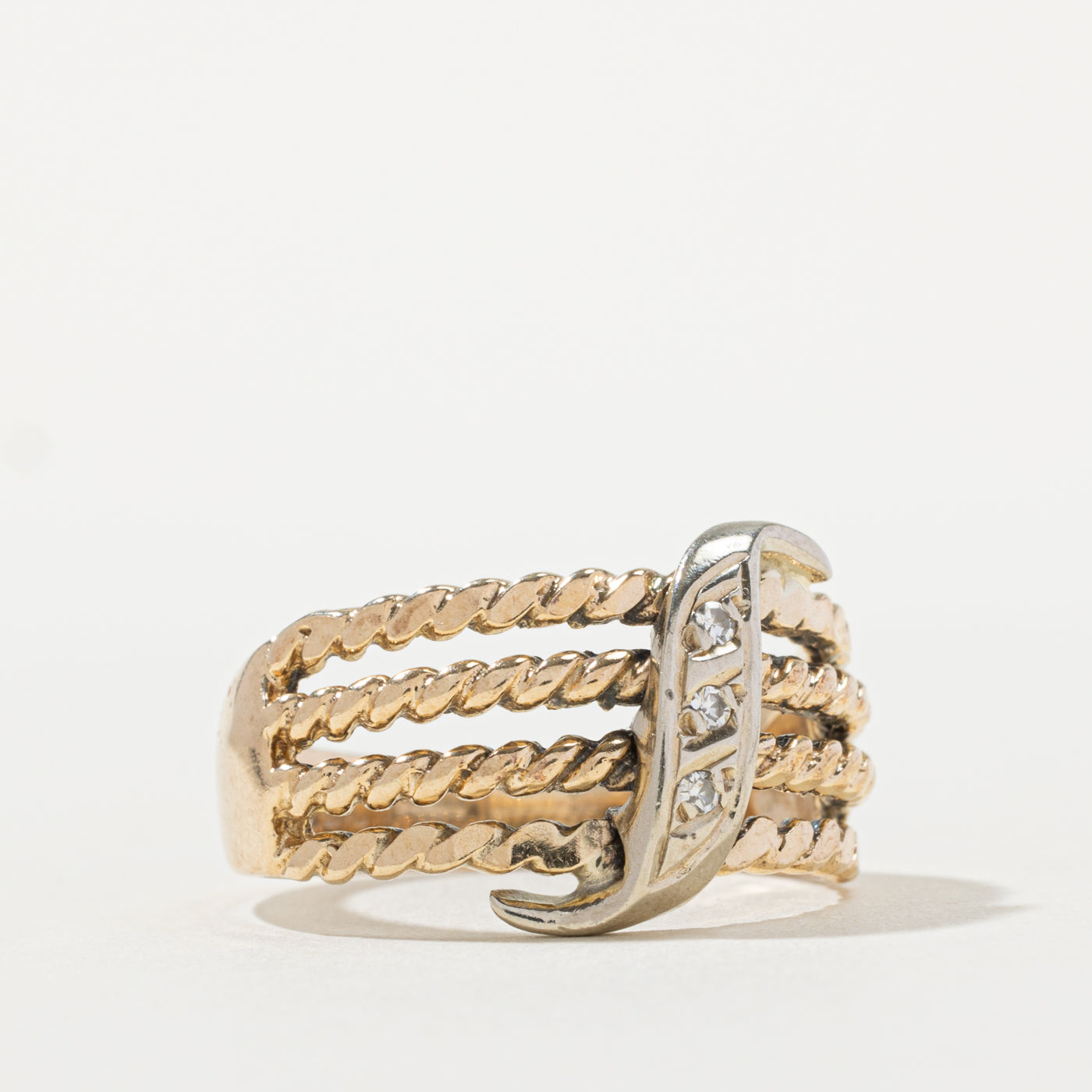 10k Diamond Rope Layered Ring | SZ 8.75