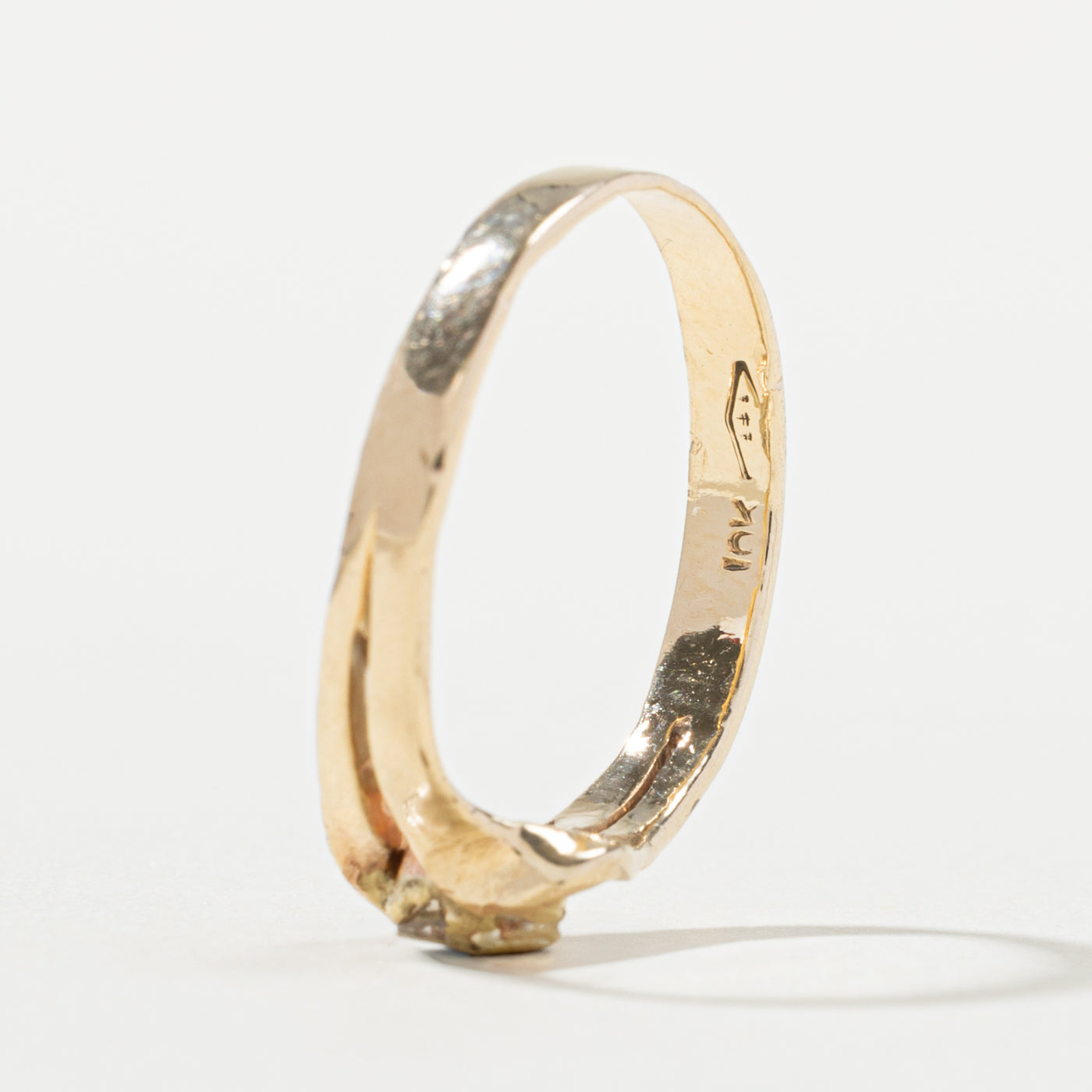 10k Two Stone Diamond Zigzag Ring | SZ 6.25