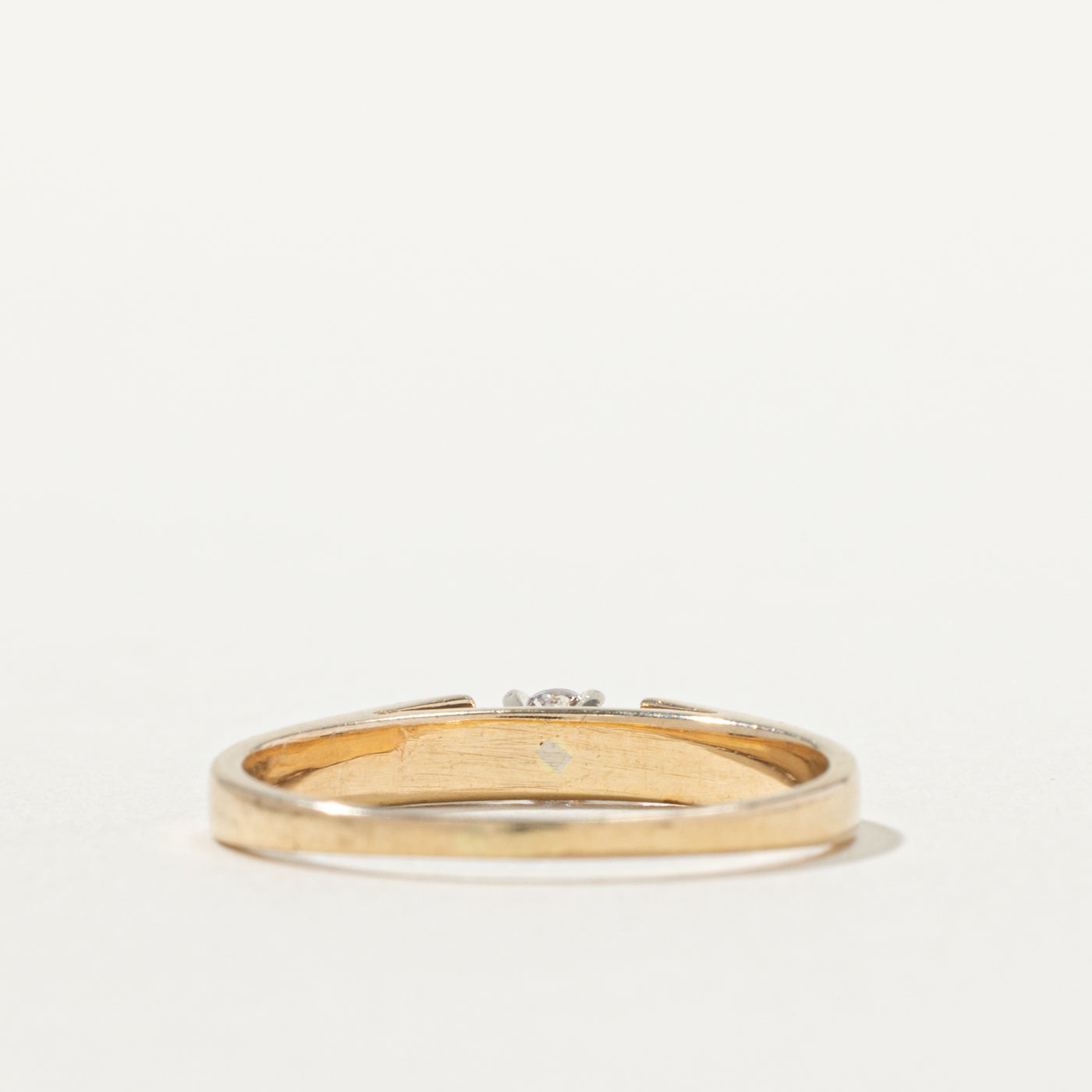 14k Round Brilliant Diamond Solitaire Ring | SZ 5.75
