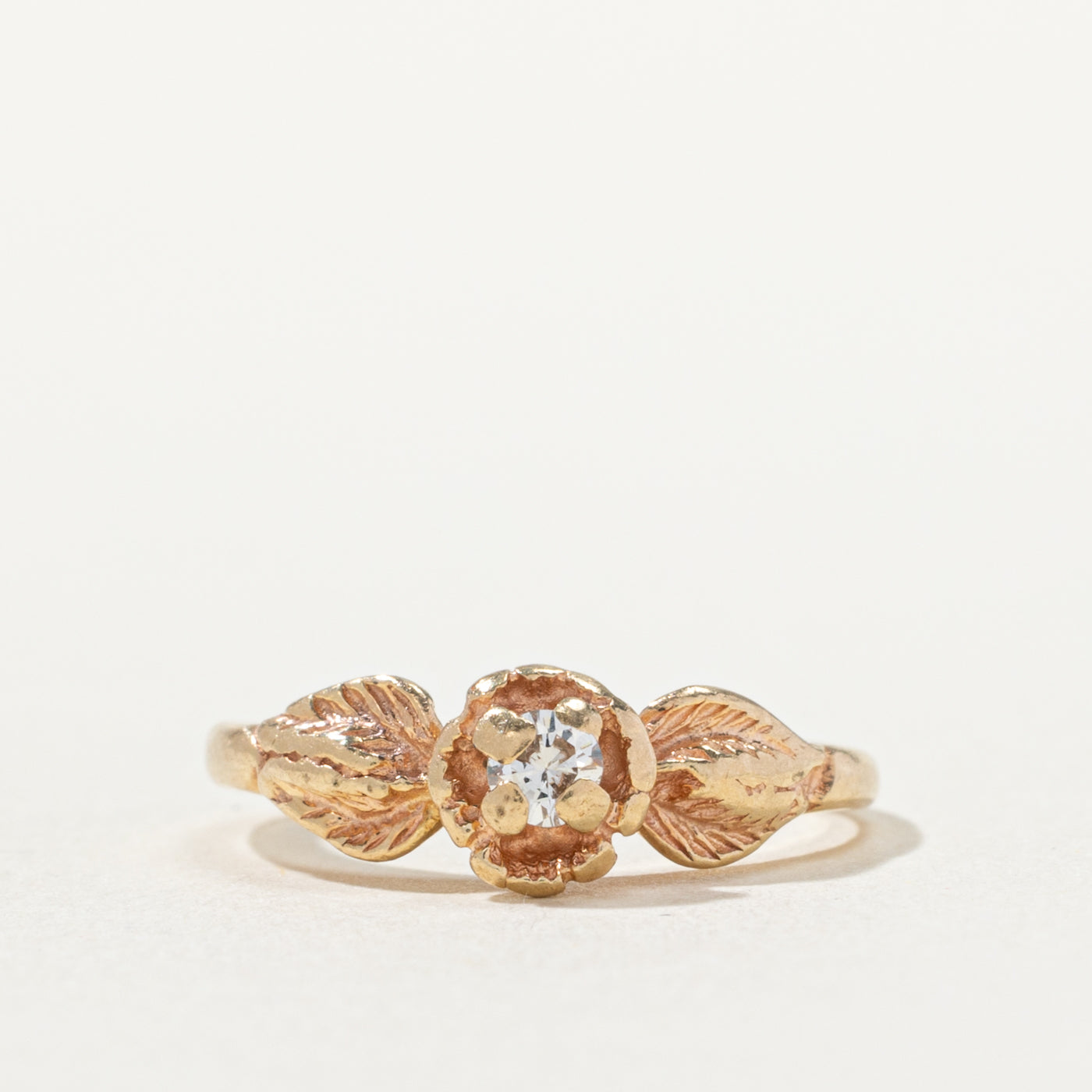14k Diamond Floral Ring | SZ 3.5