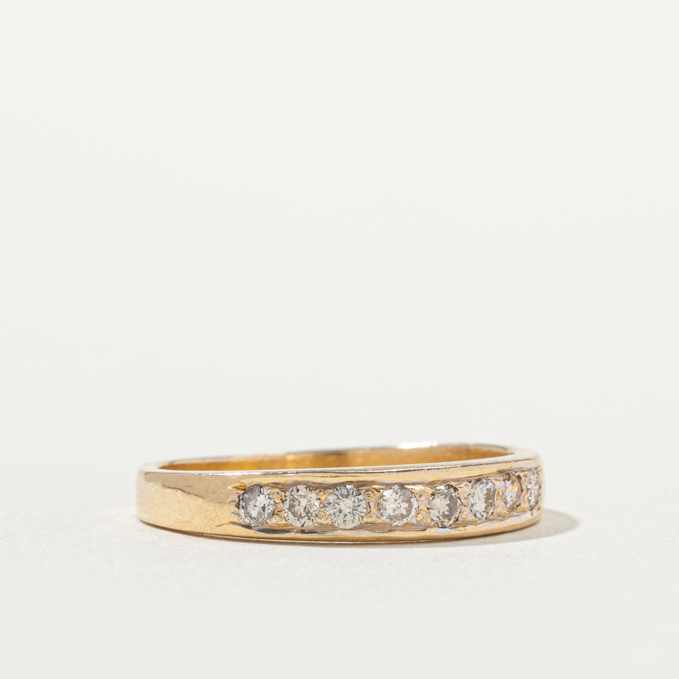 18k Semi Eternity Diamond Band | 3.5mm | SZ 7