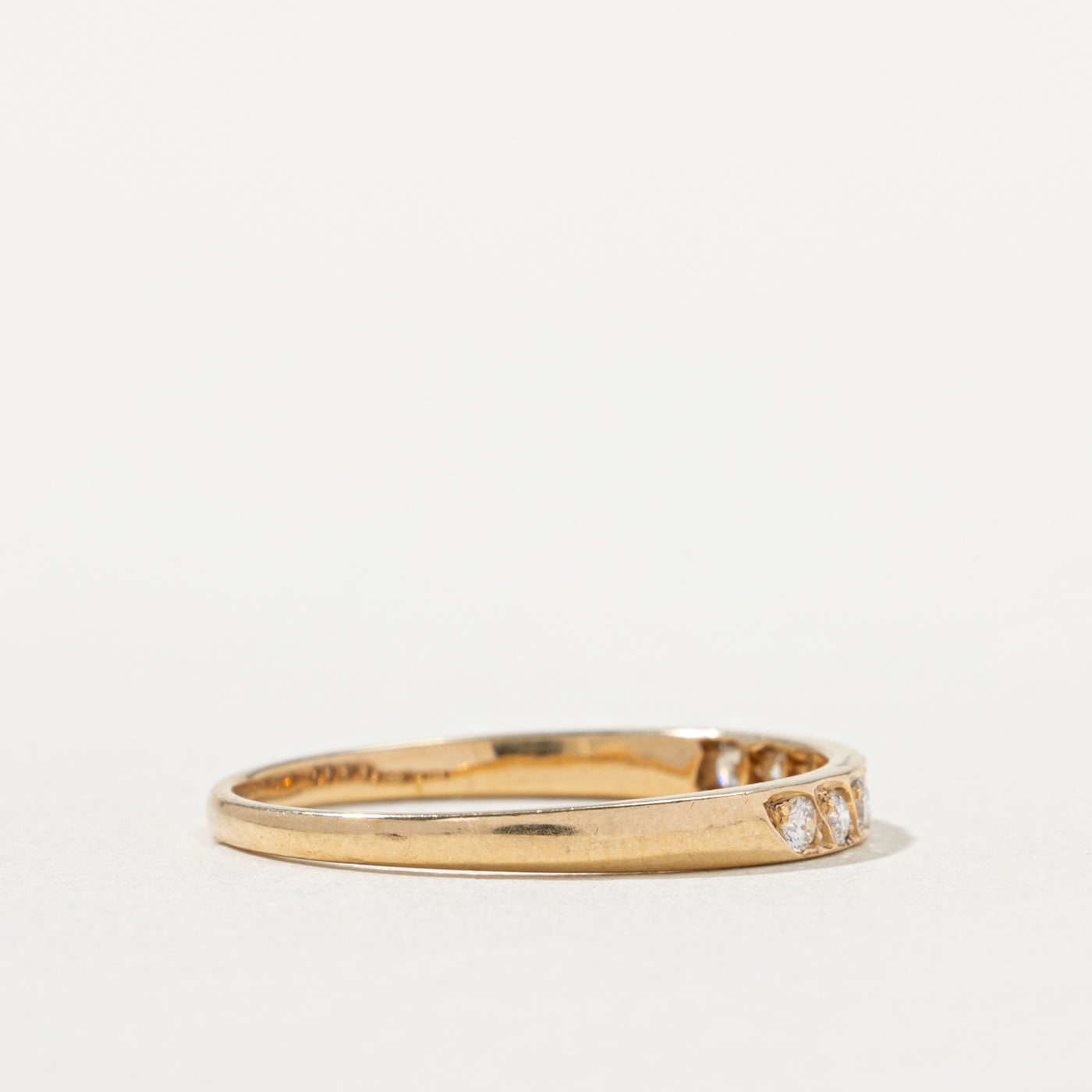 18k Semi Eternity Diamond Band | 2.3mm | SZ 7.25