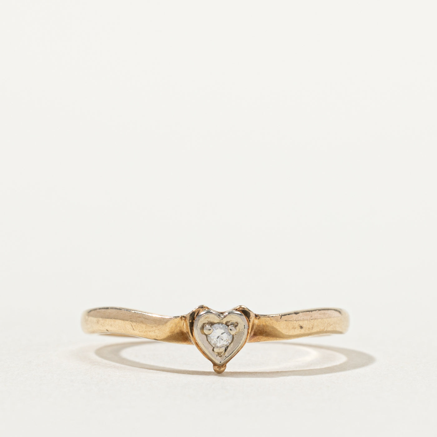 10k Diamond Heart Ring | SZ 6.25