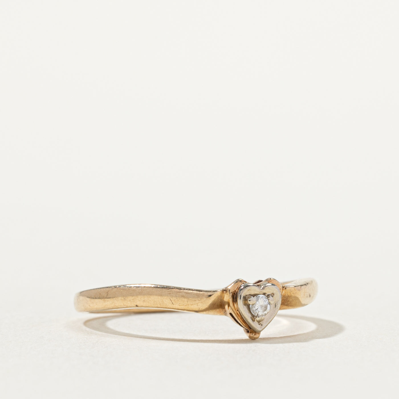 10k Diamond Heart Ring | SZ 6.25