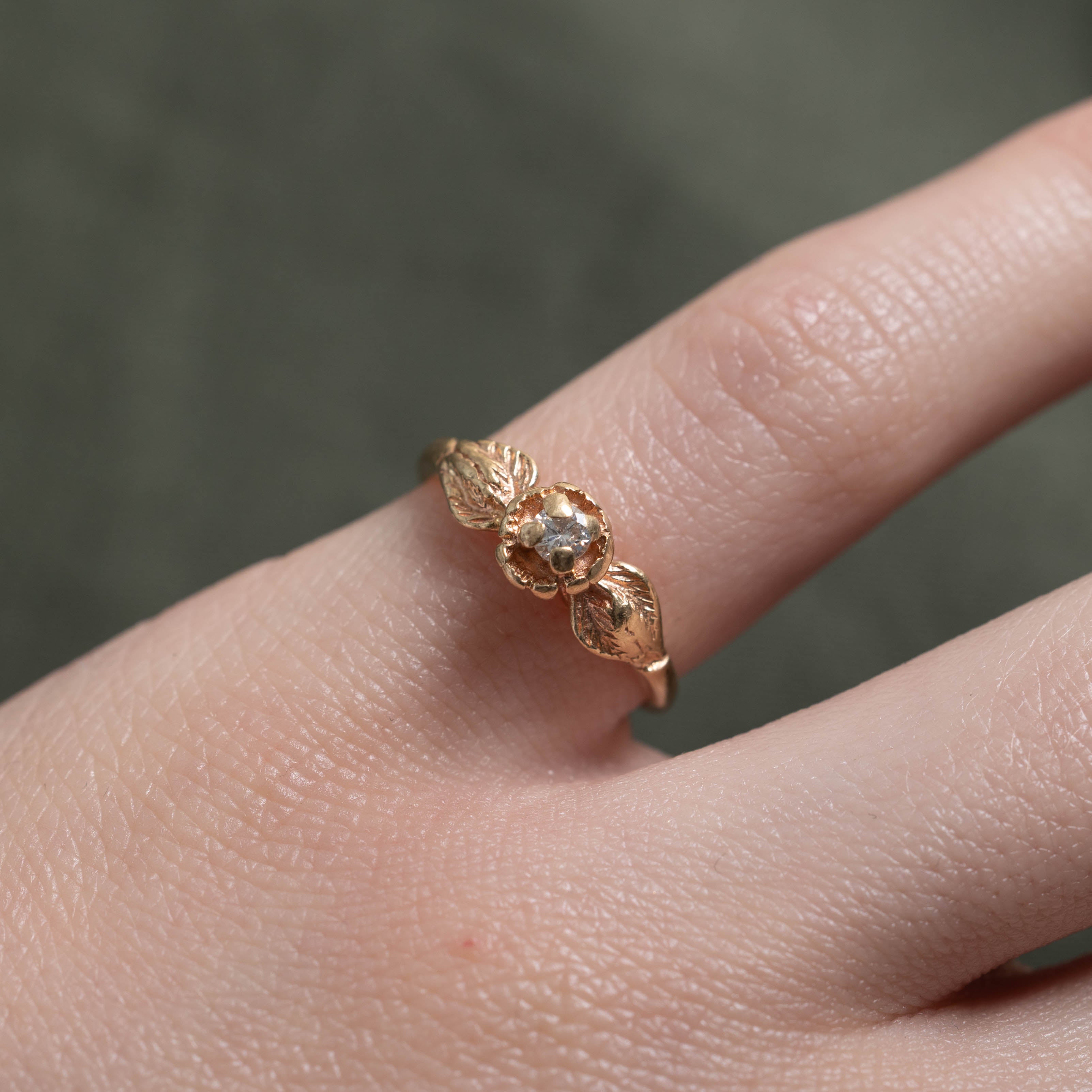 14k Diamond Floral Ring | SZ 3.5