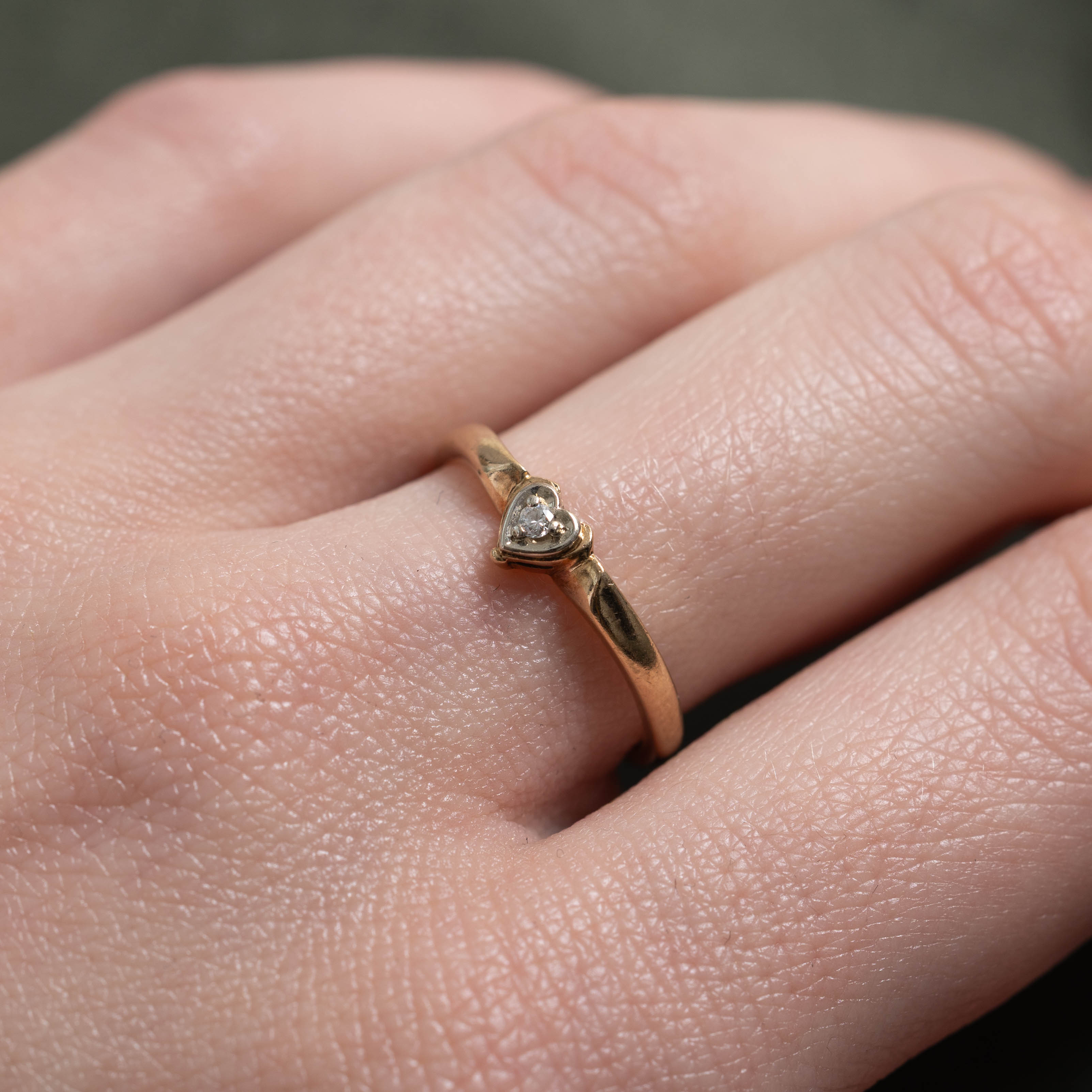 10k Diamond Heart Ring | SZ 6.25