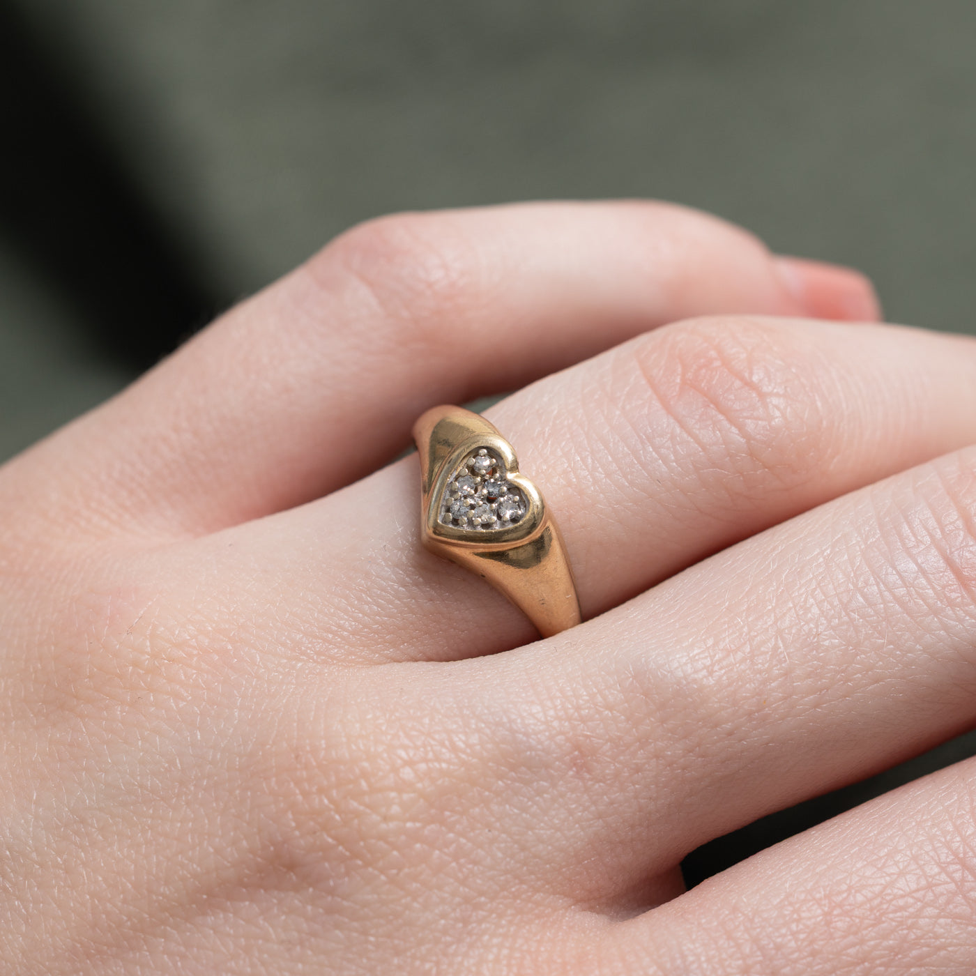 Bague Diamant Pavé Coeur | Taille 5,75