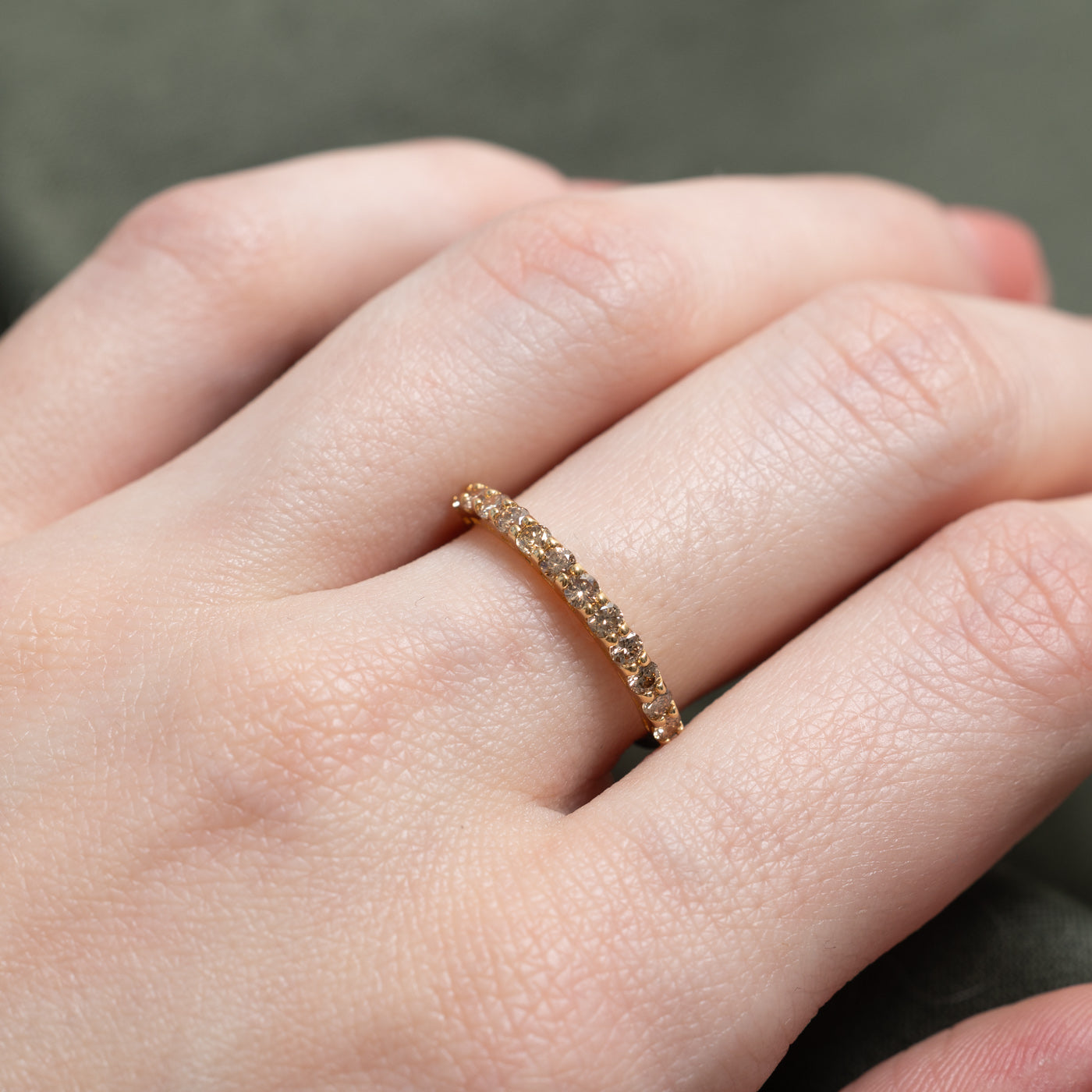 18k Semi Eternity Diamond Band | SZ 6.25