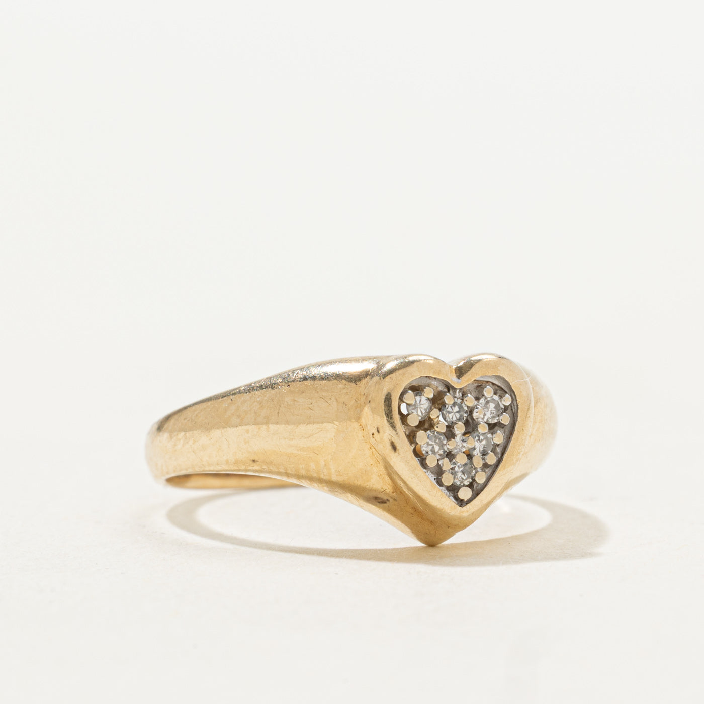 Bague Diamant Pavé Coeur | Taille 5,75