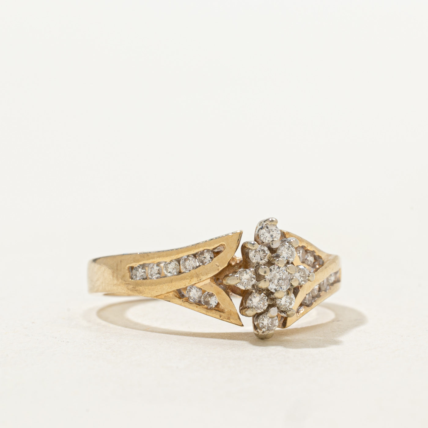 Diamond Floral Cluster Ring | SZ 5.5