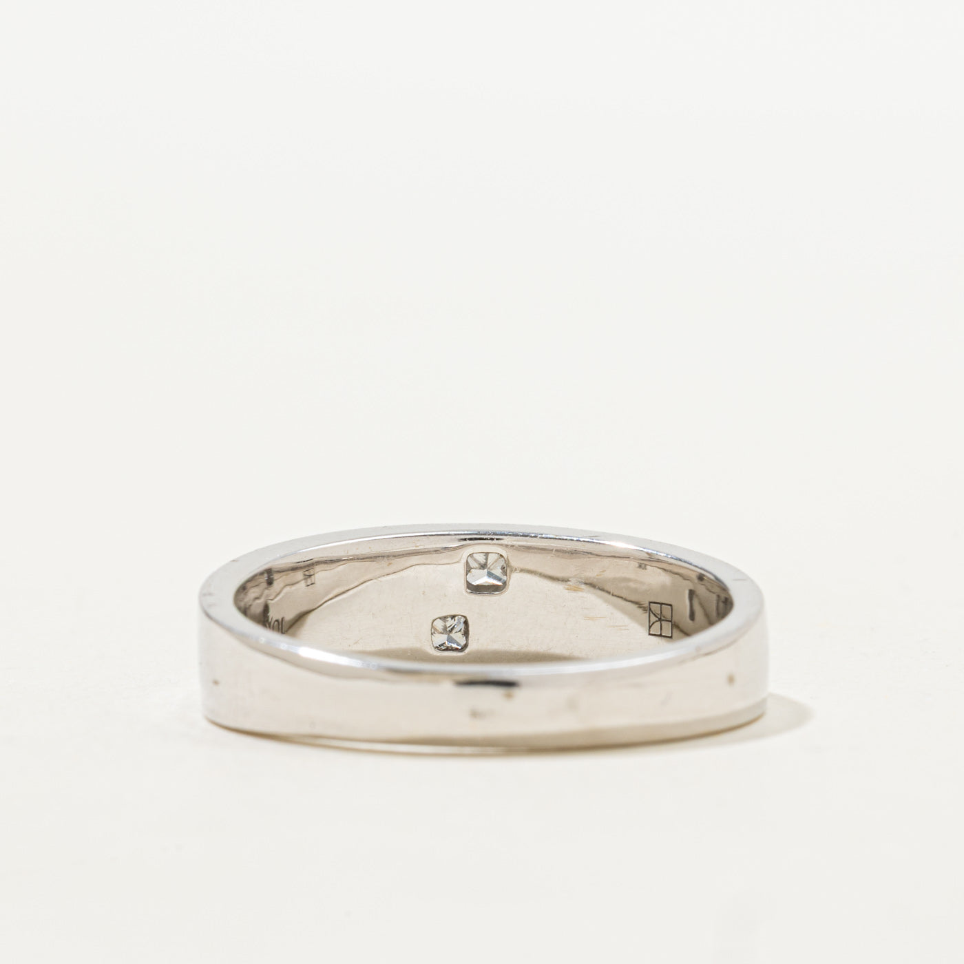 Two Stone Princess Cut Diamond Band | SZ 10.5