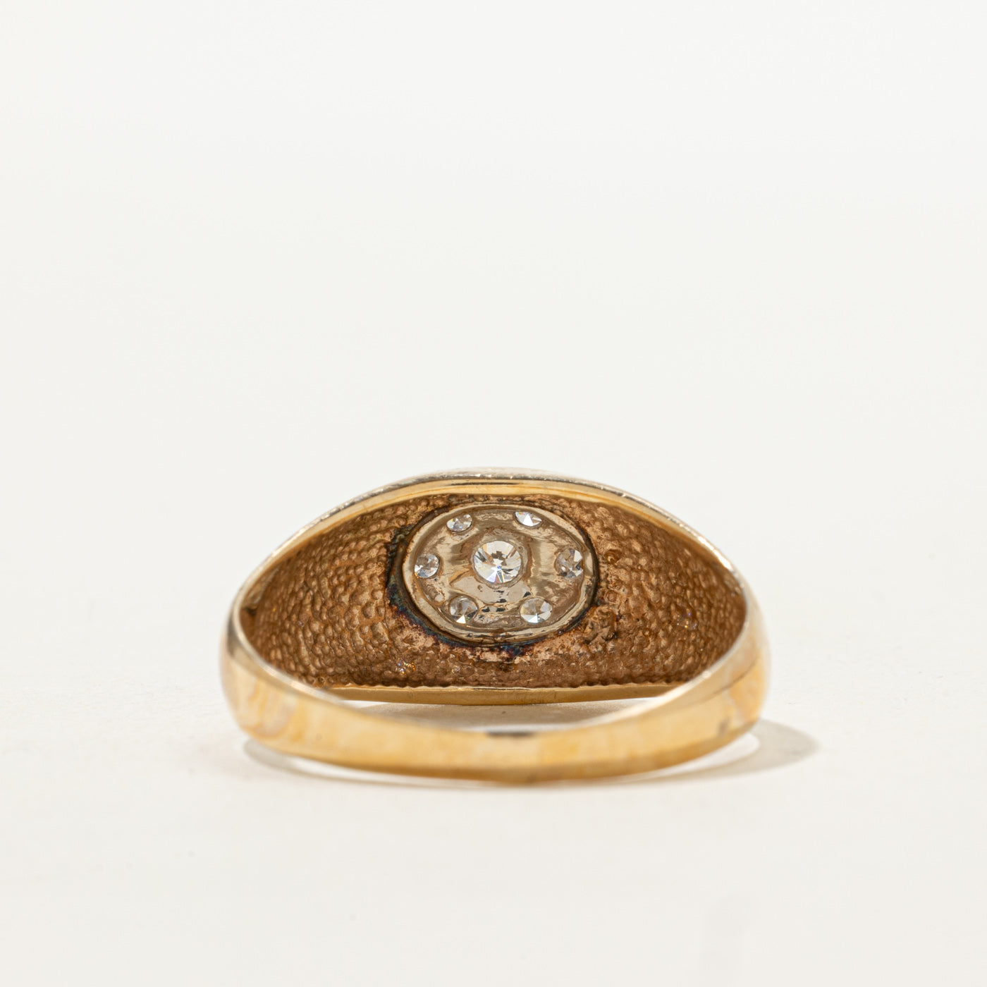 Bague diamant illusion style milieu du siècle | Taille 10,75