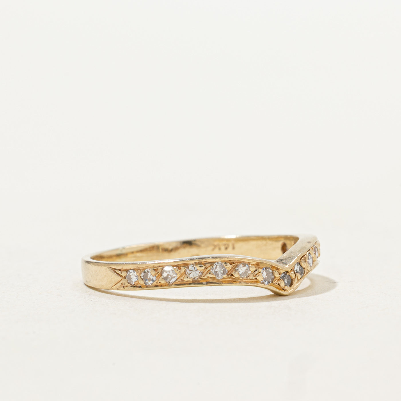 Bague Chevron Diamond | Taille 7.0
