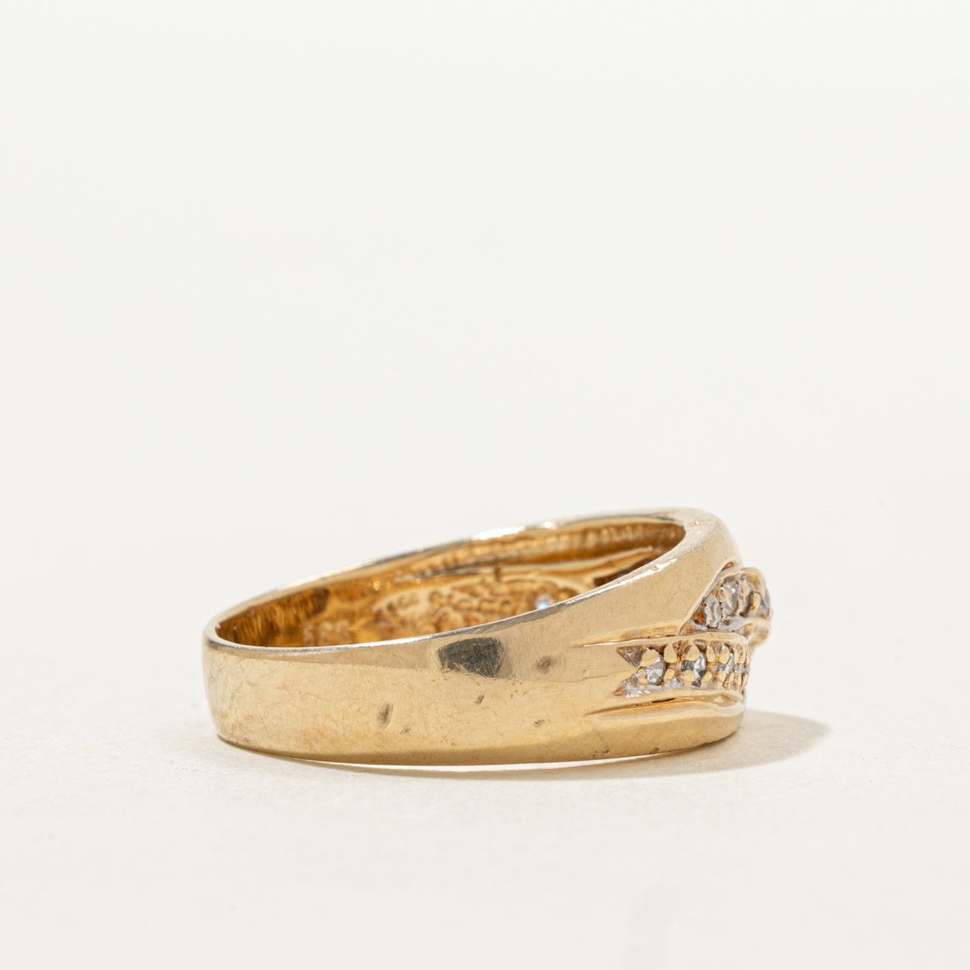 Diamond Wave Crossover Design Band | SZ 6.5