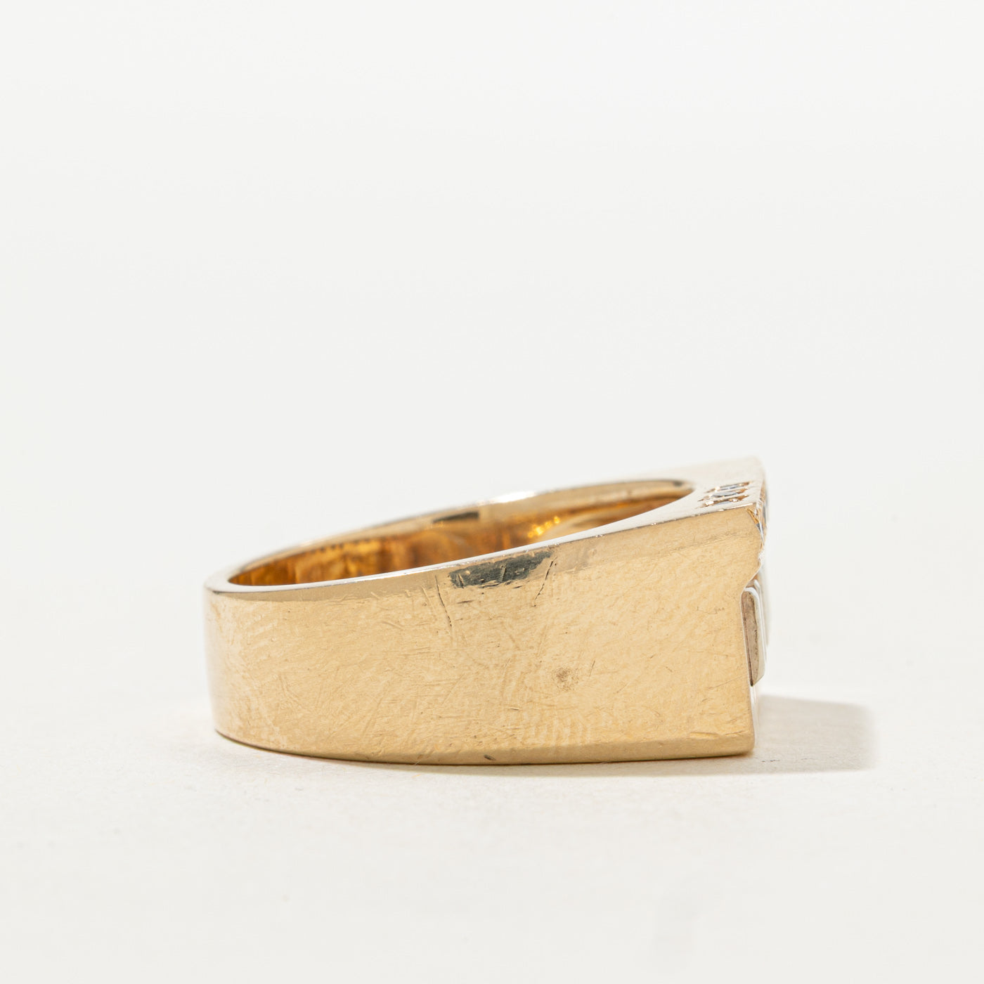 Bague motif piano diamant | Taille 8,75