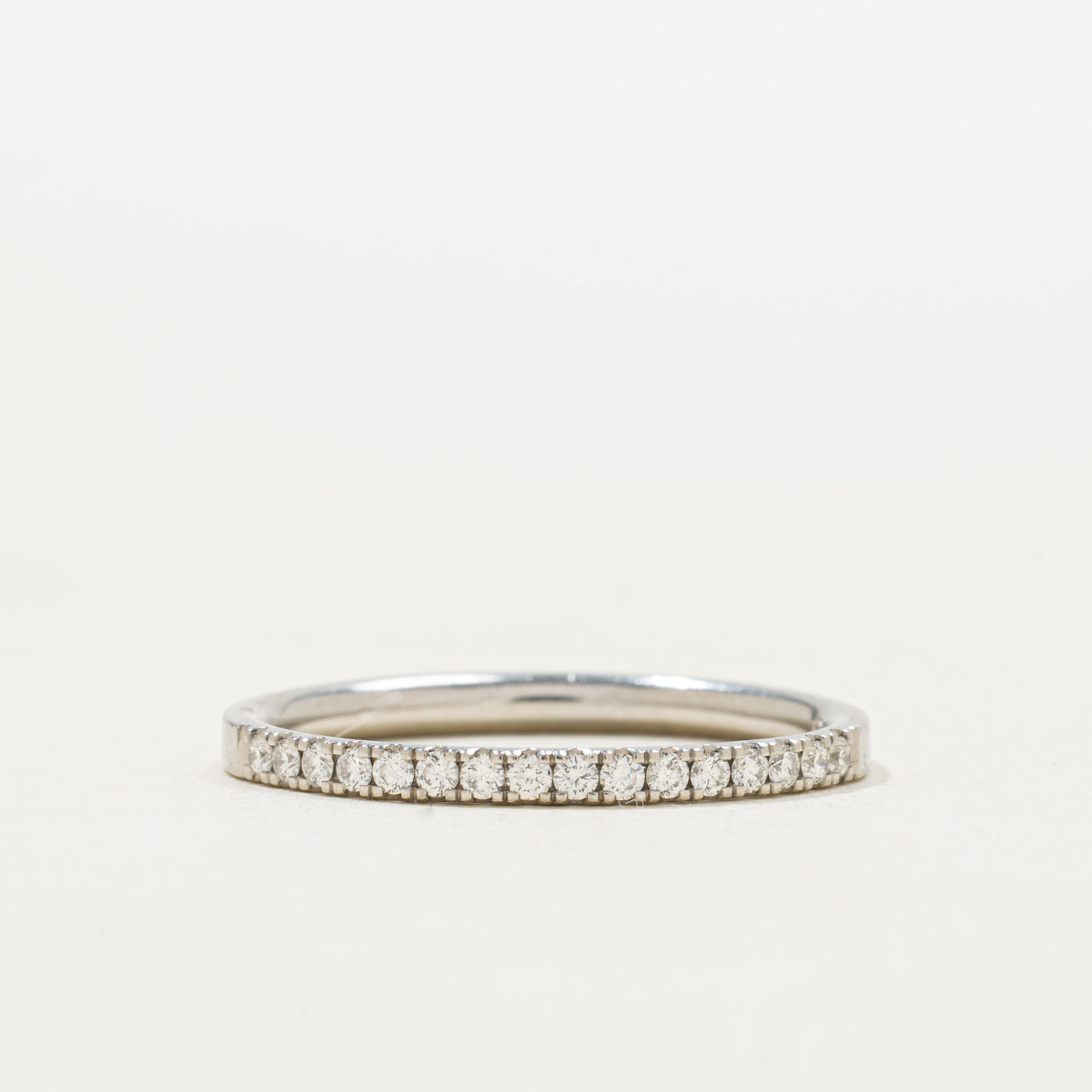 Platinum Semi Eternity Diamond Band | SZ 5.75