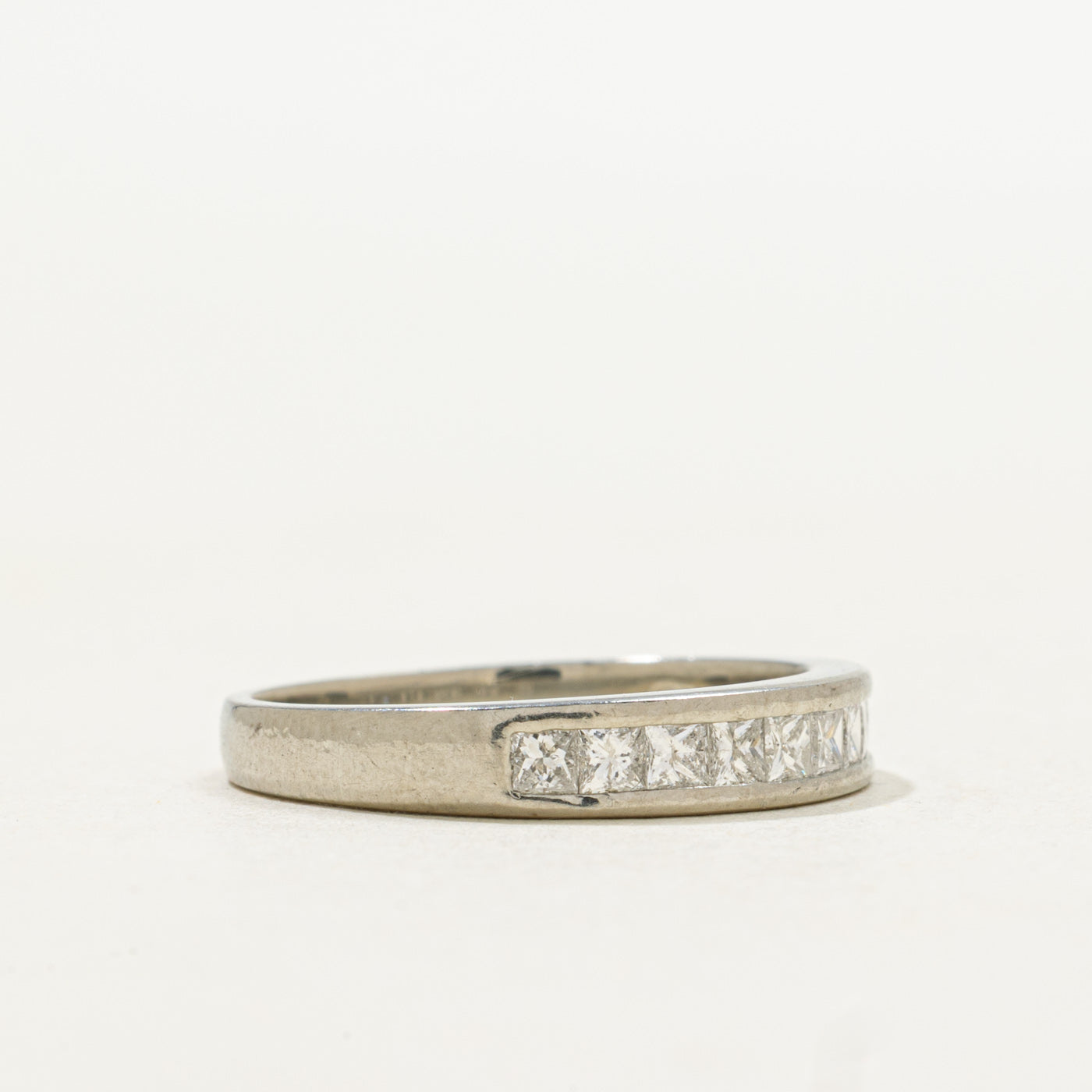 19k Semi Eternity Princess Cut Diamond Band | SZ 5.5